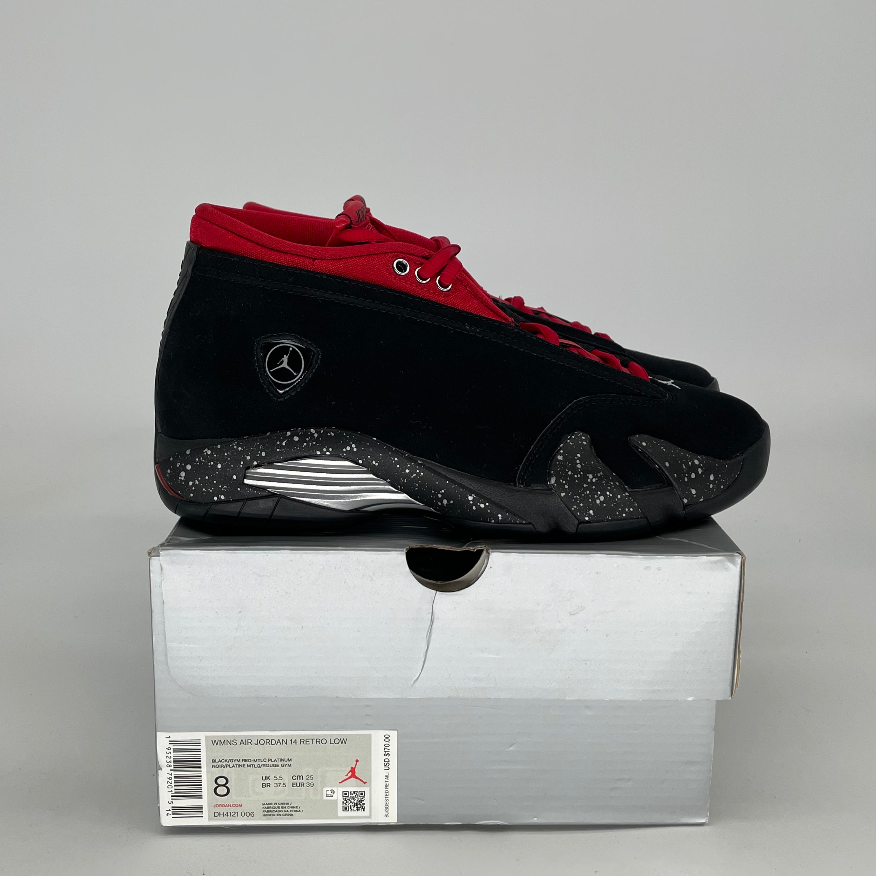 AIR JORDAN 14 RED LIPSTICK W DH4121-006 SIZE 6.5/8W