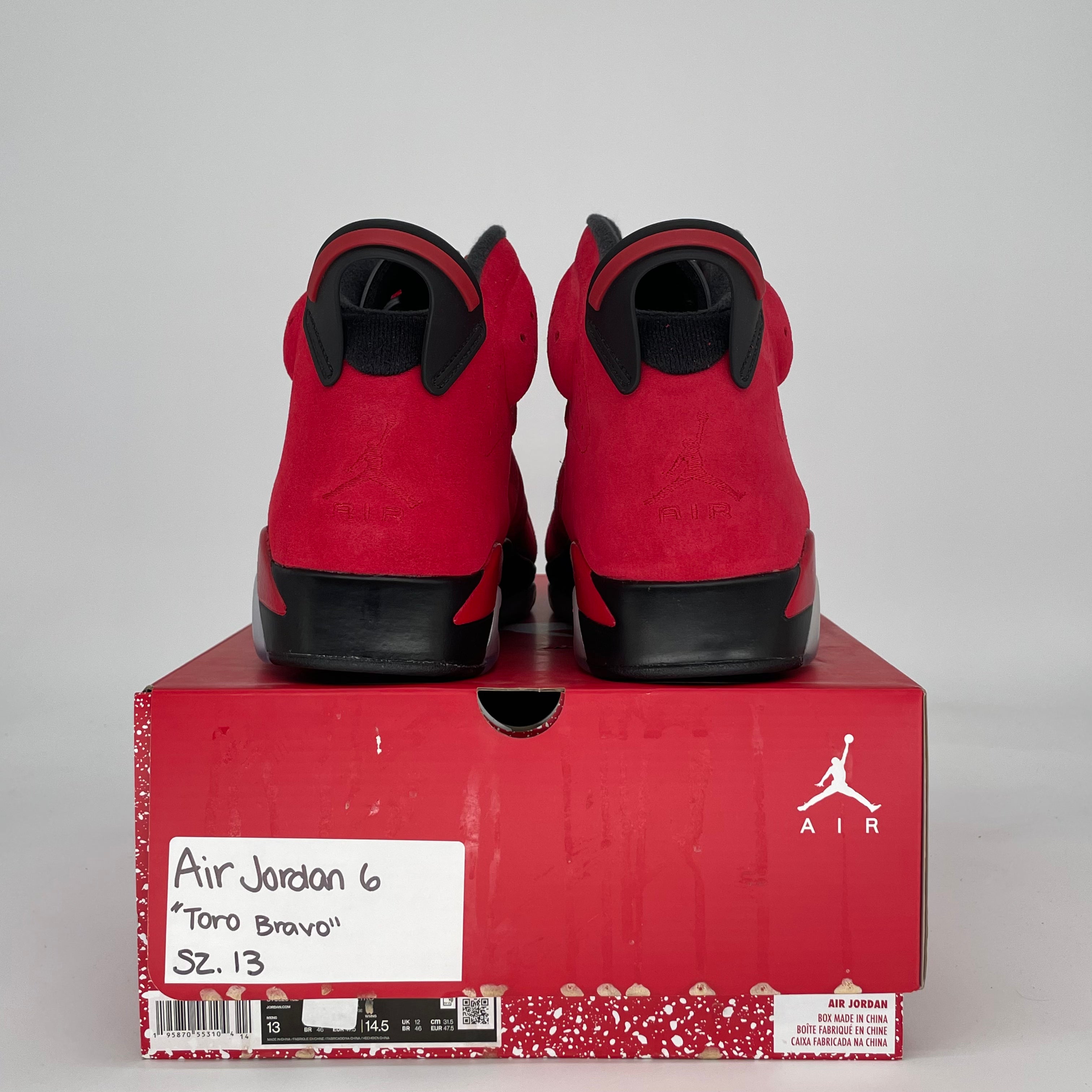 AIR JORDAN 6 TORO BRAVO CT8529-600 SIZE 13/14.5W