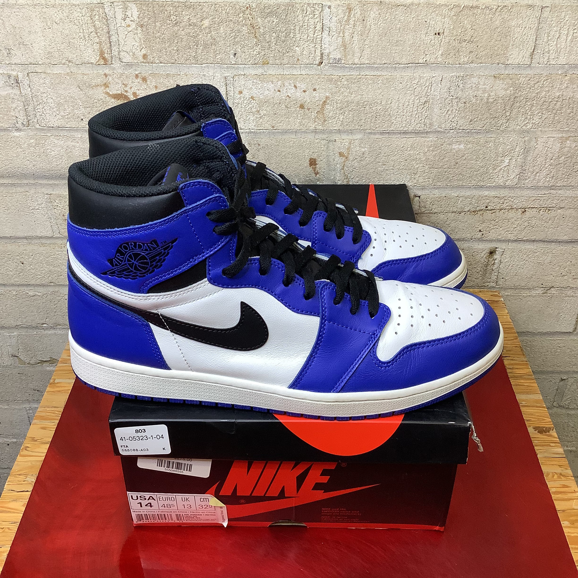 AIR JORDAN 1 GAME ROYAL 555088-403SIZE 14/15.5W