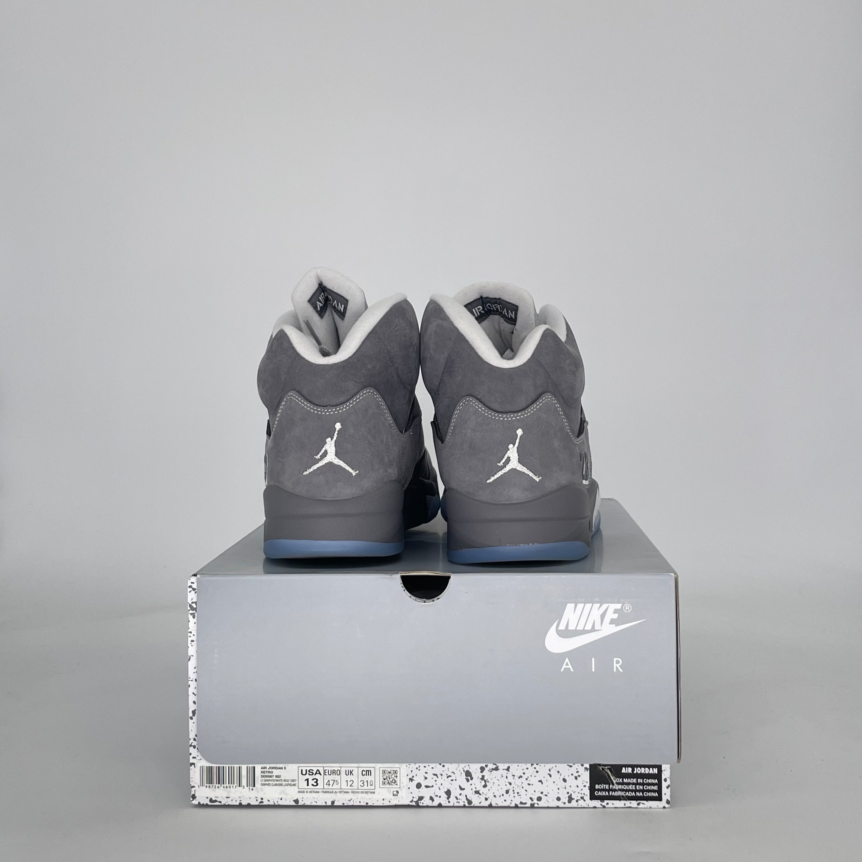 AIR JORDAN 5 WOLF GREY DD0587-002 SIZE 13/14.5W