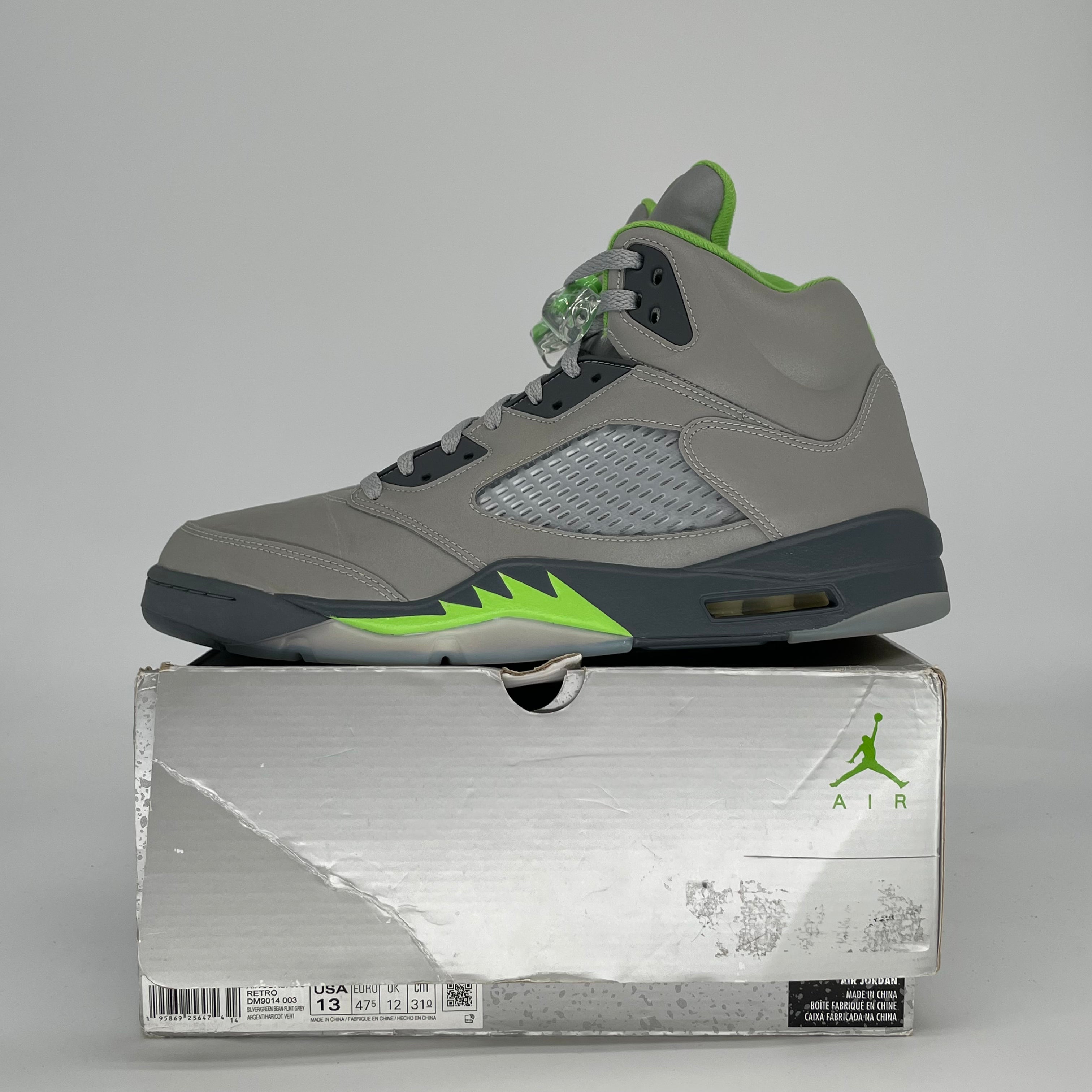 AIR JORDAN 5 GREEN BEAN DM9014-003 SIZE 13/14.5W