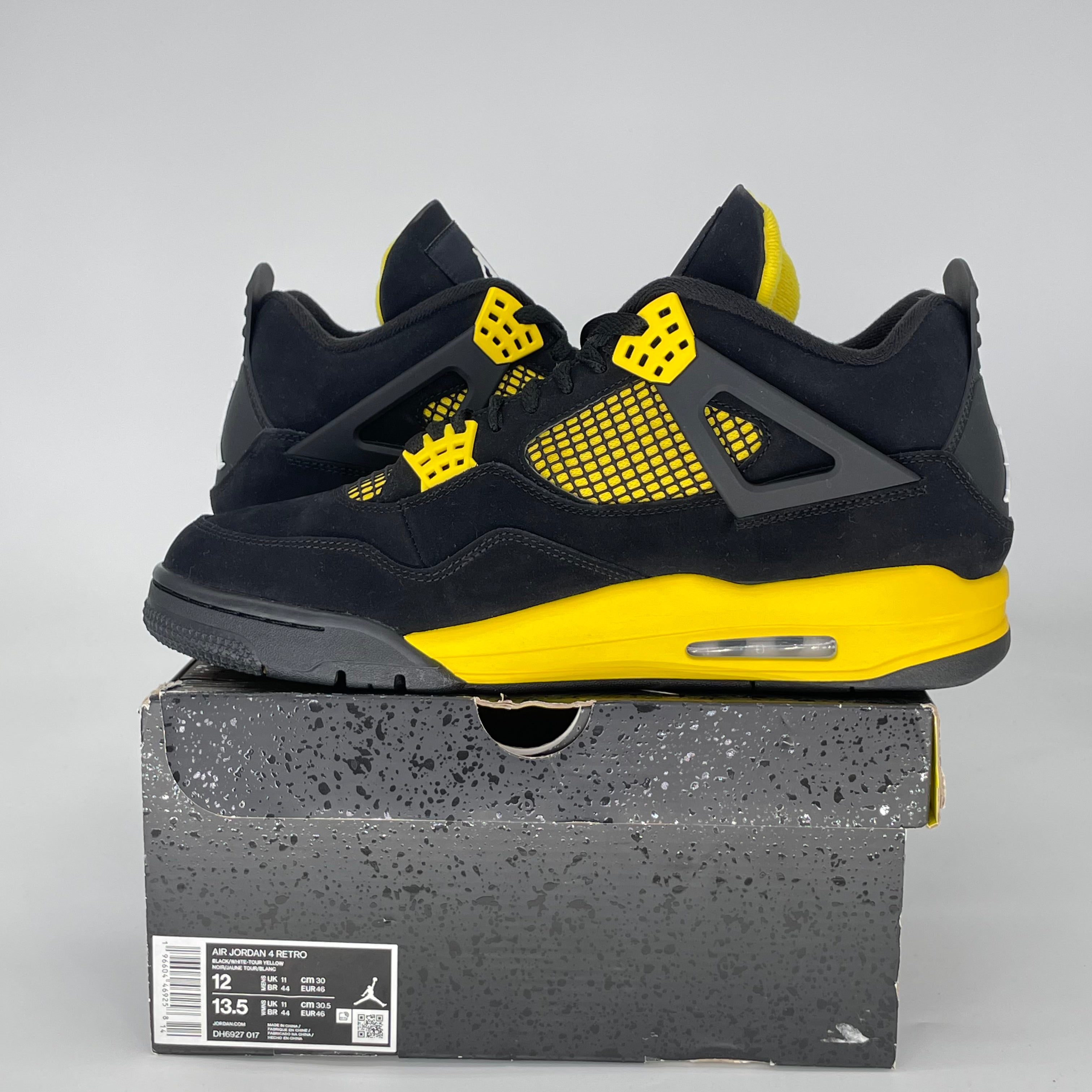 AIR JORDAN 4 THUNDER DH6927-017 SIZE 12/13.5W