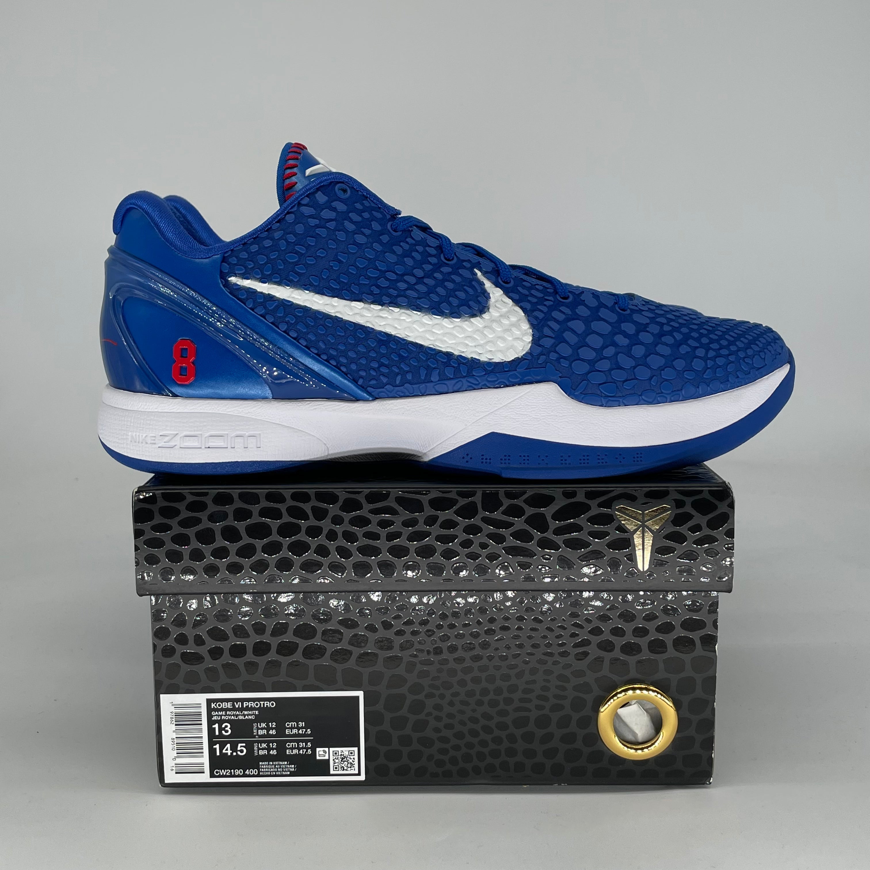 NIKE KOBE 6 PROTRO DODGERS CW2190-400 SIZE 13/14.5W