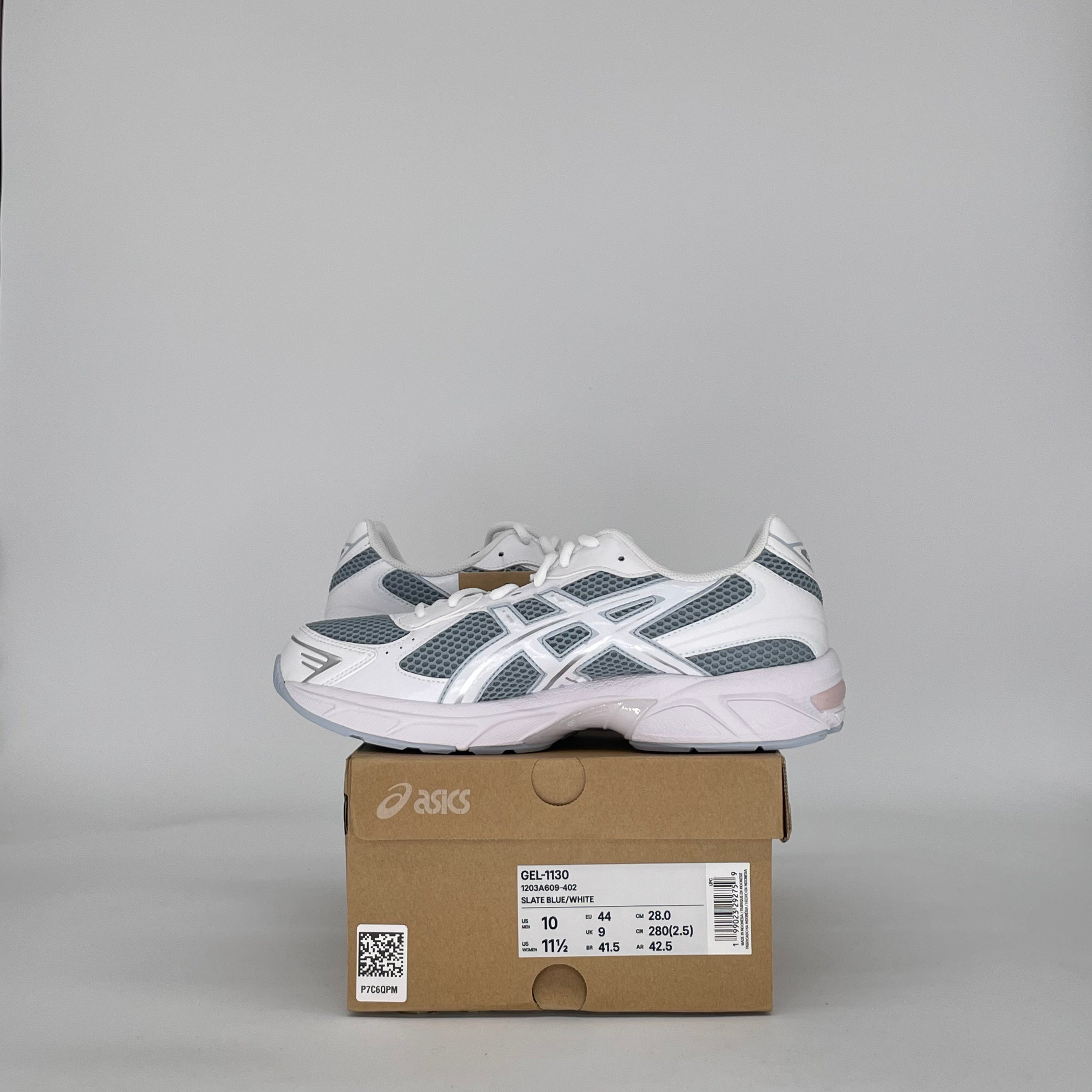 ASICS GEL-1130 SLATE BLUE/WHITE 1203A609-402 SIZE 10/11.5W