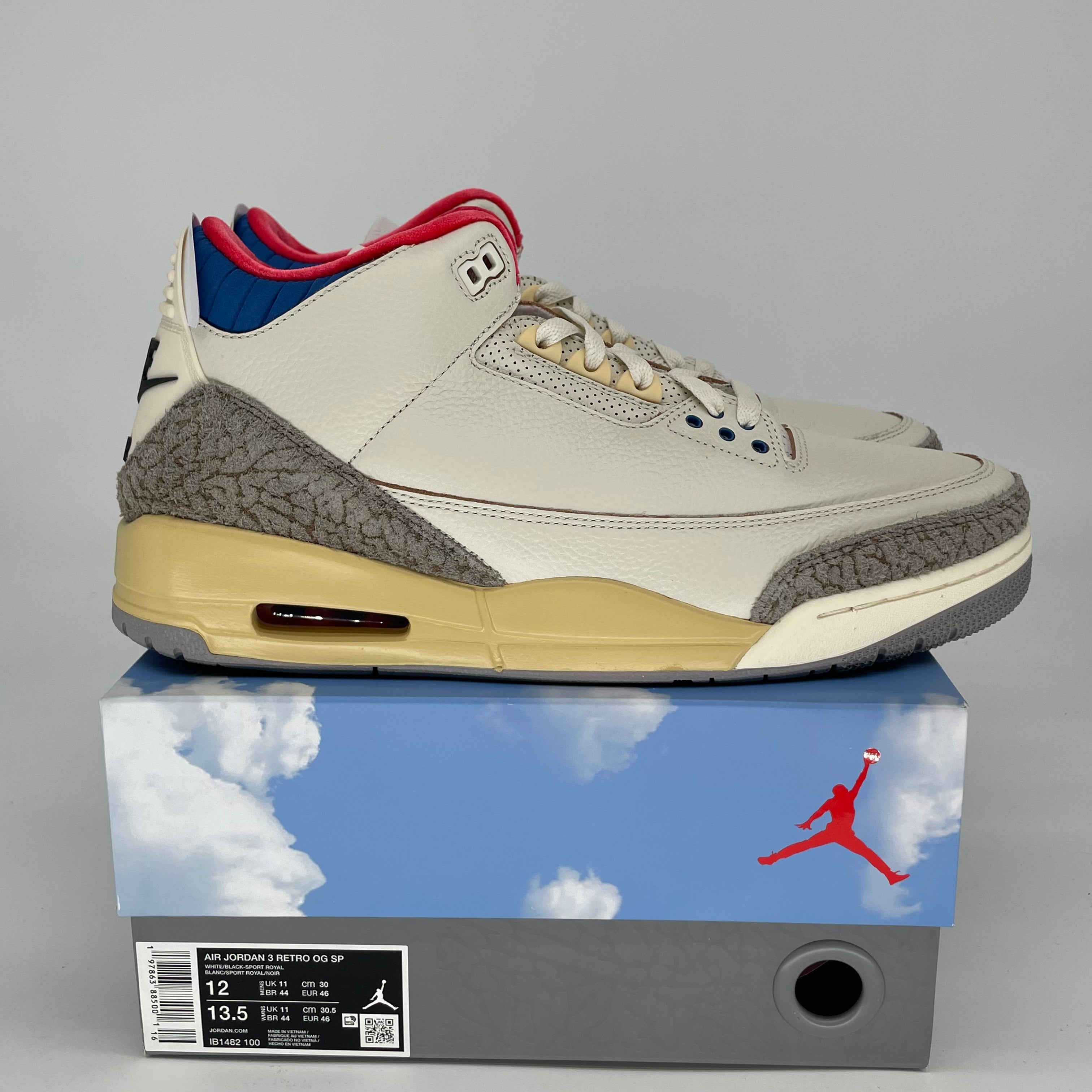 AIR JORDAN 3 SEOUL 2.0 IB1482-100 SIZE 12/13.5W