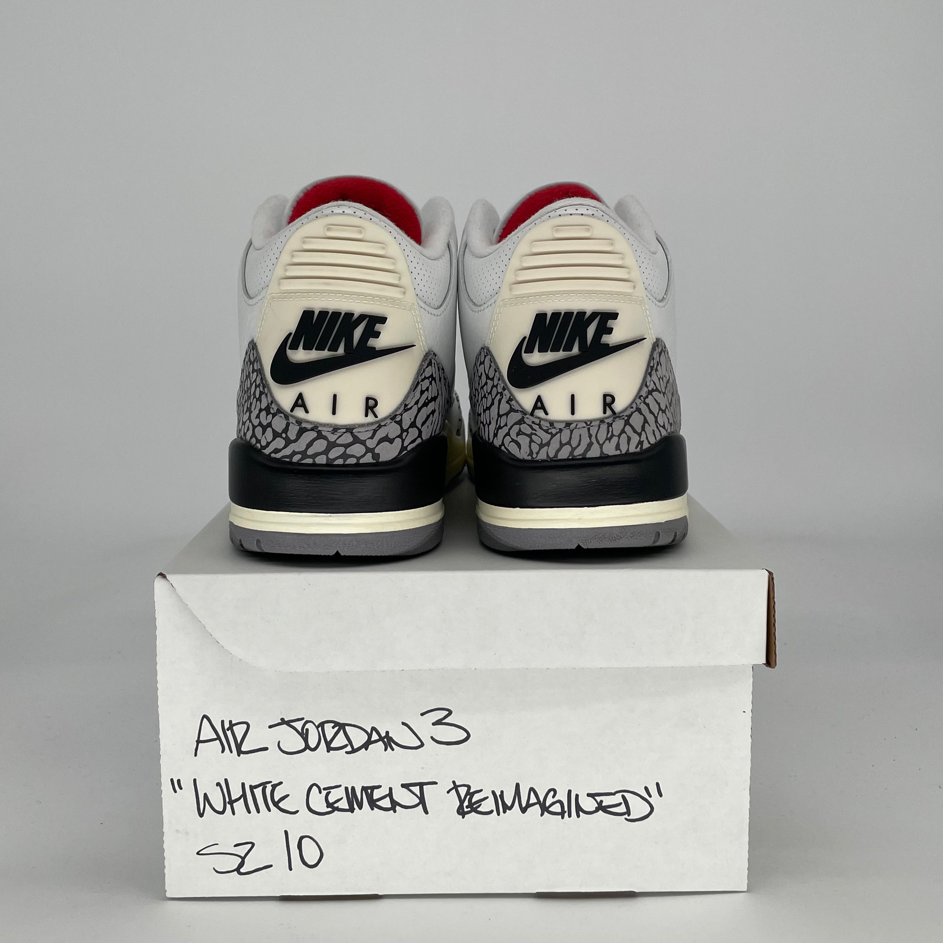 AIR JORDAN 3 WHITE CEMENT REIMAGINED DN3707-100 SIZE 10/11.5W