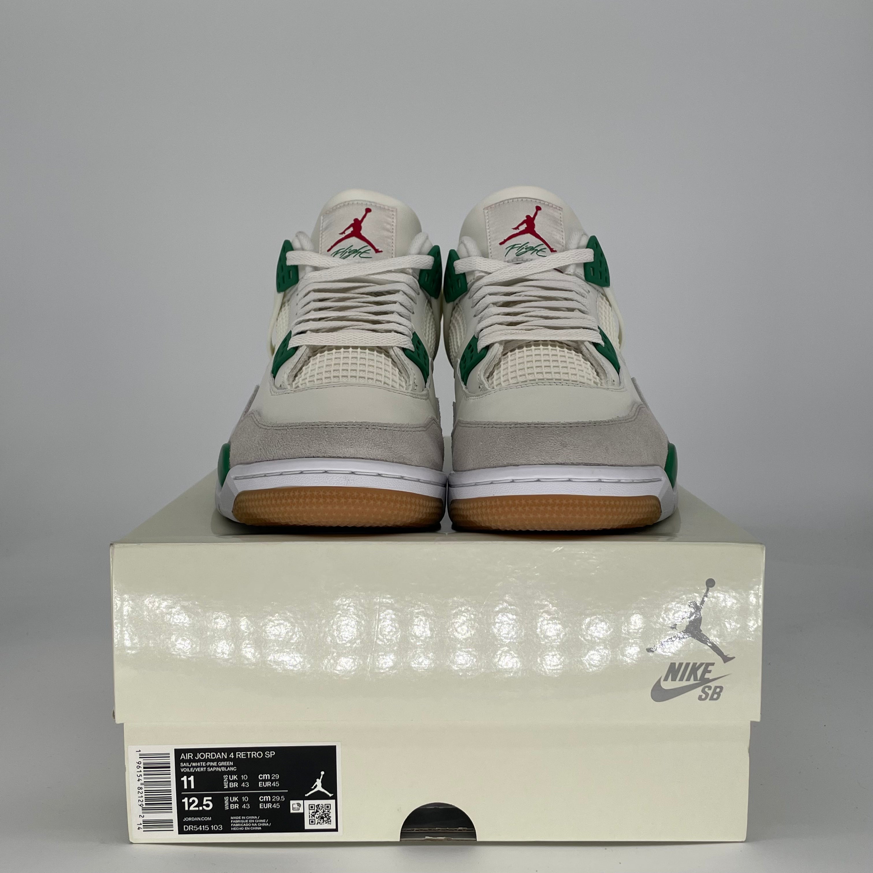 AIR JORDAN 4 SB PINE GREEN DR5415-103 SIZE 11/12.5W