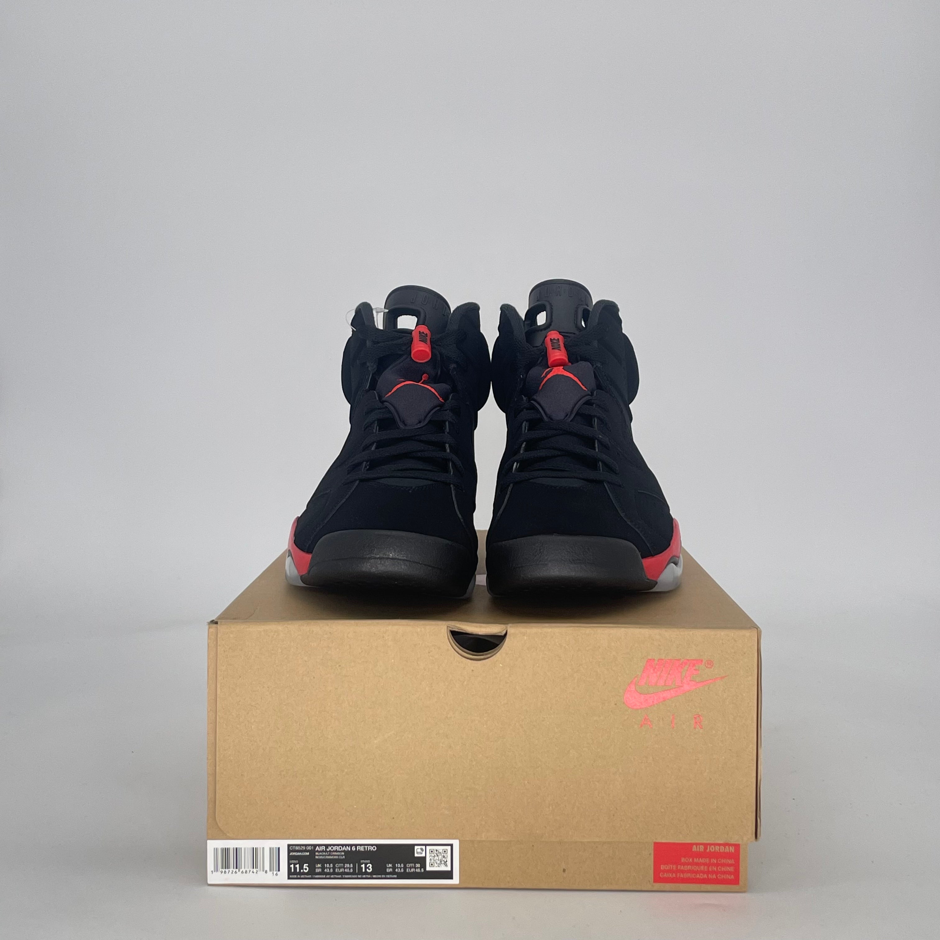 AIR JORDAN 6 INFRARED SALESMAN CT8529-001 SIZE 11.5/13W