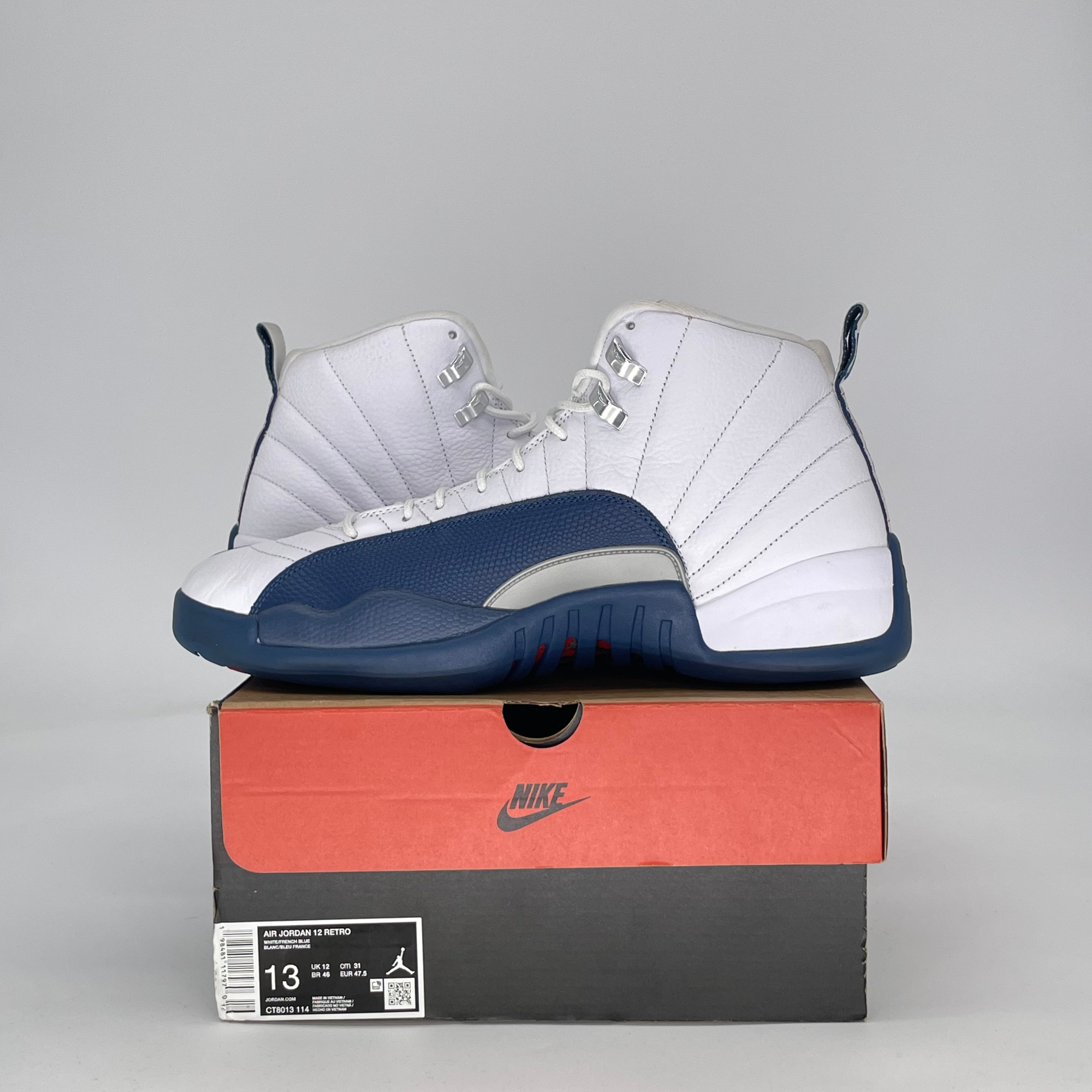 AIR JORDAN 12 FRENCH BLUE CT8013-114 SIZE 13/14.5W