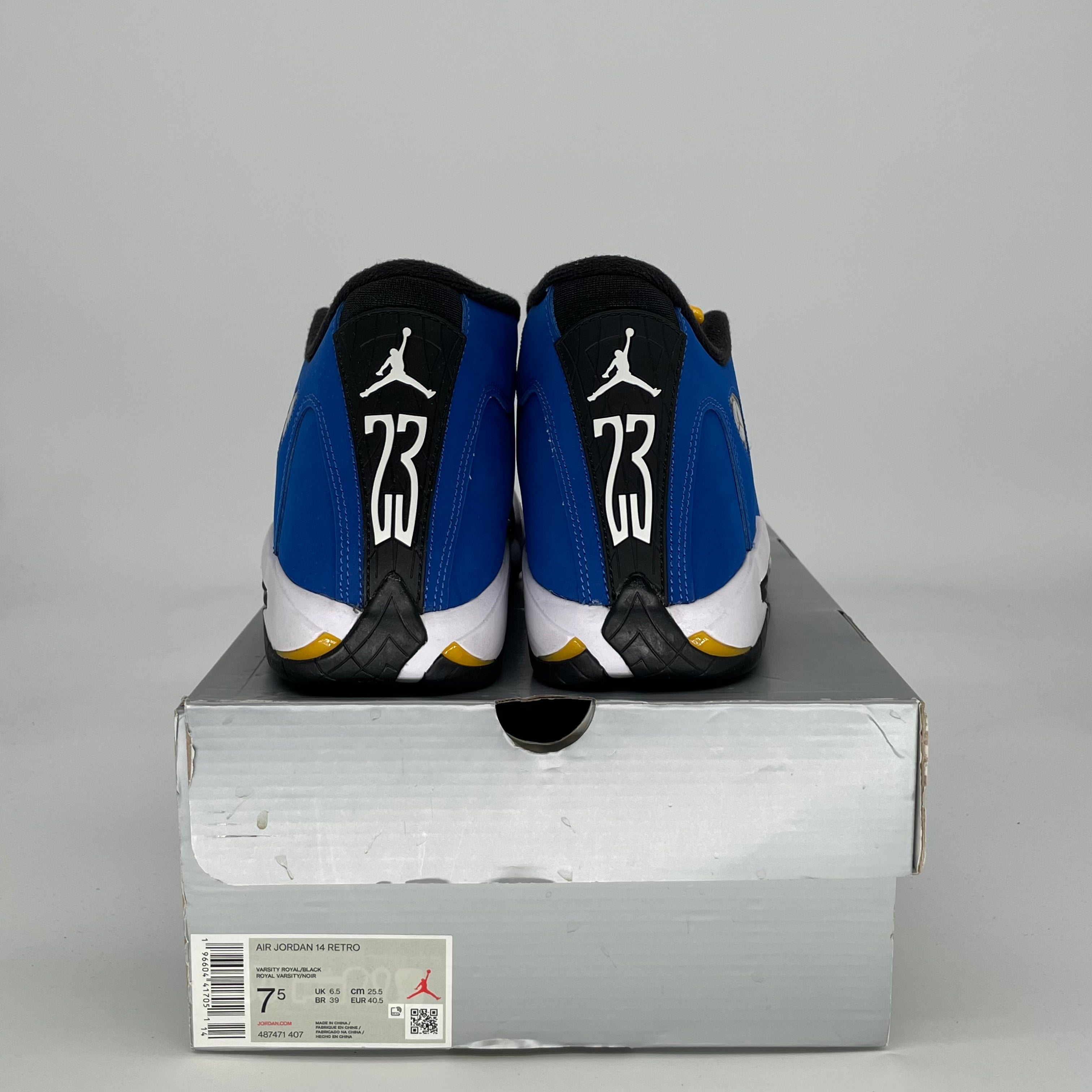 AIR JORDAN 14 LANEY 487471-407 SIZE 7.5/9W
