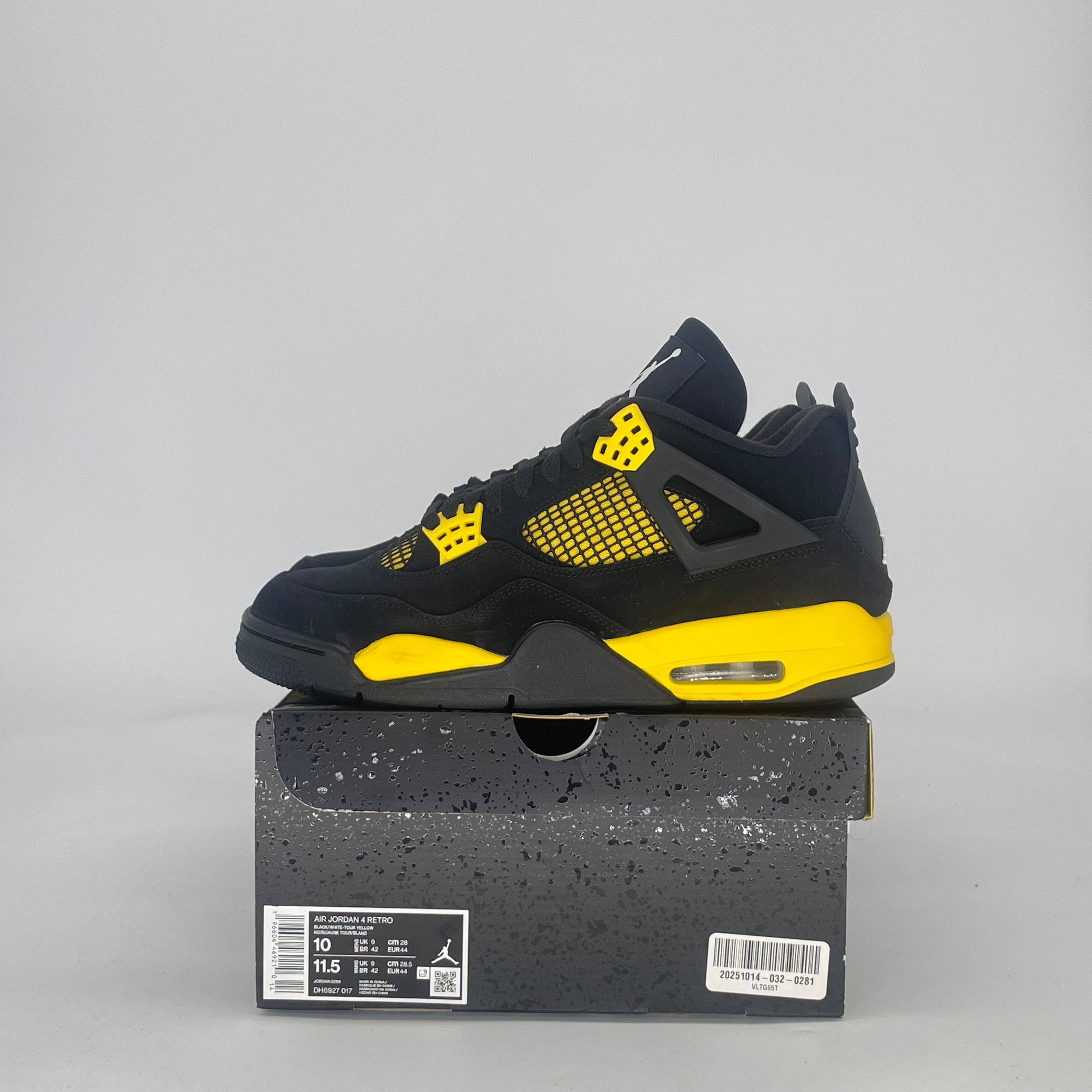 AIR JORDAN 4 THUNDER DH6927-017 SIZE 10/11.5W