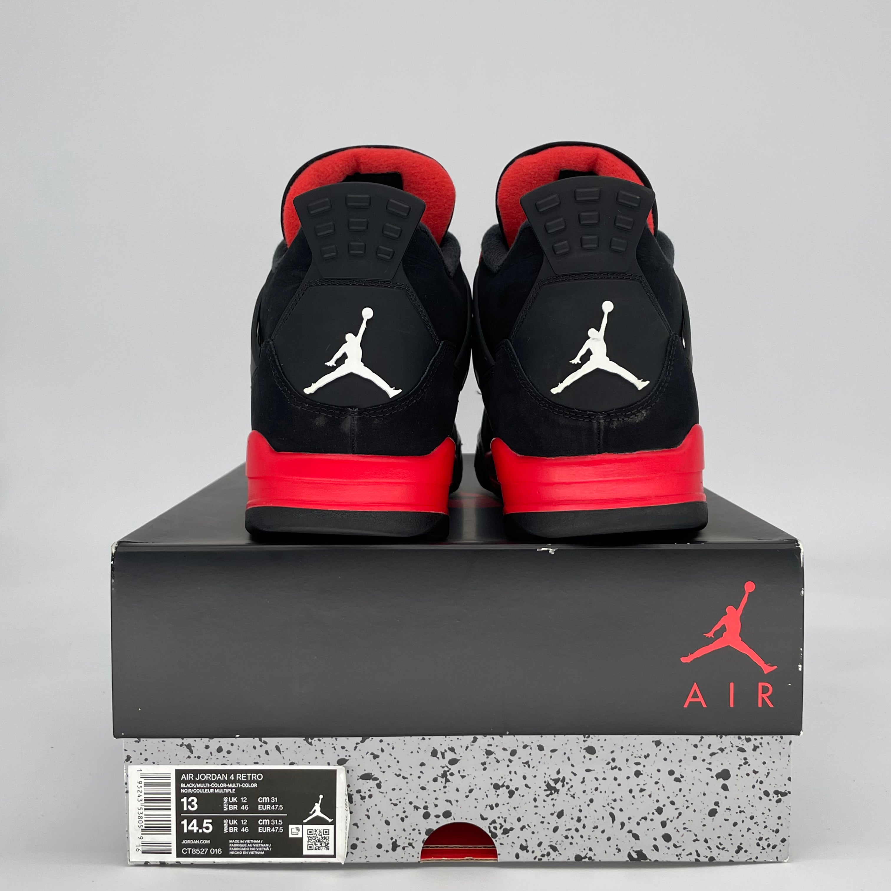 AIR JORDAN 4 RED THUNDER CT8527-016 SIZE 13/14.5W
