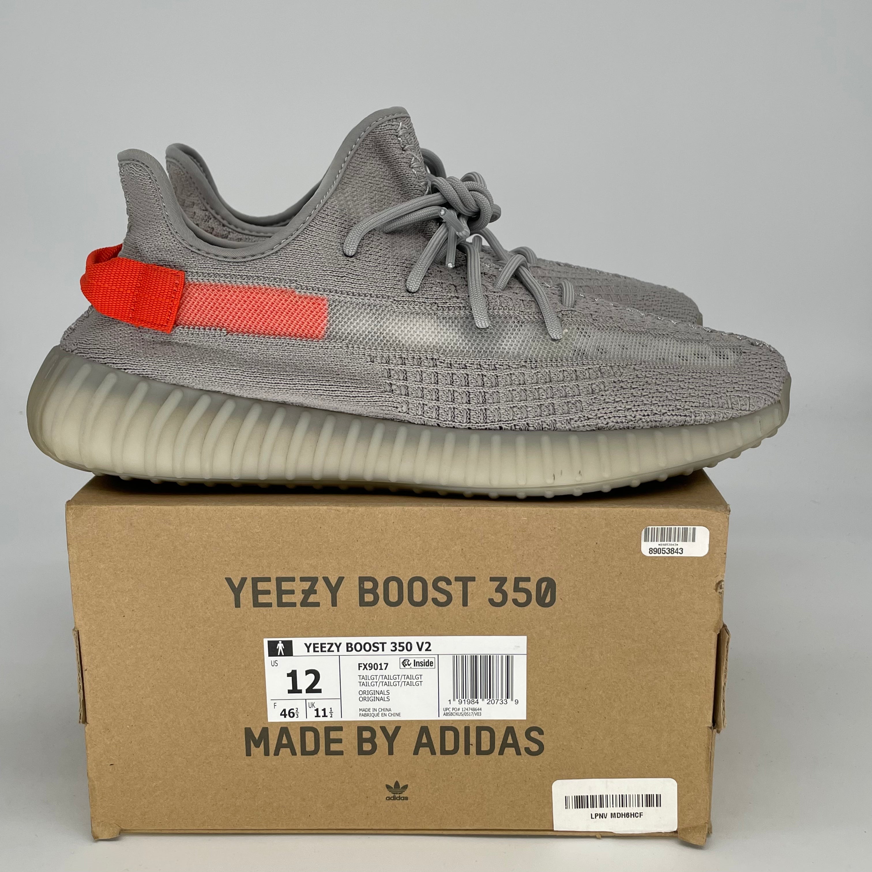 ADIDAS YEEZY 350 V2 TAIL LIGHT SIZE 12/13.5W FX9017