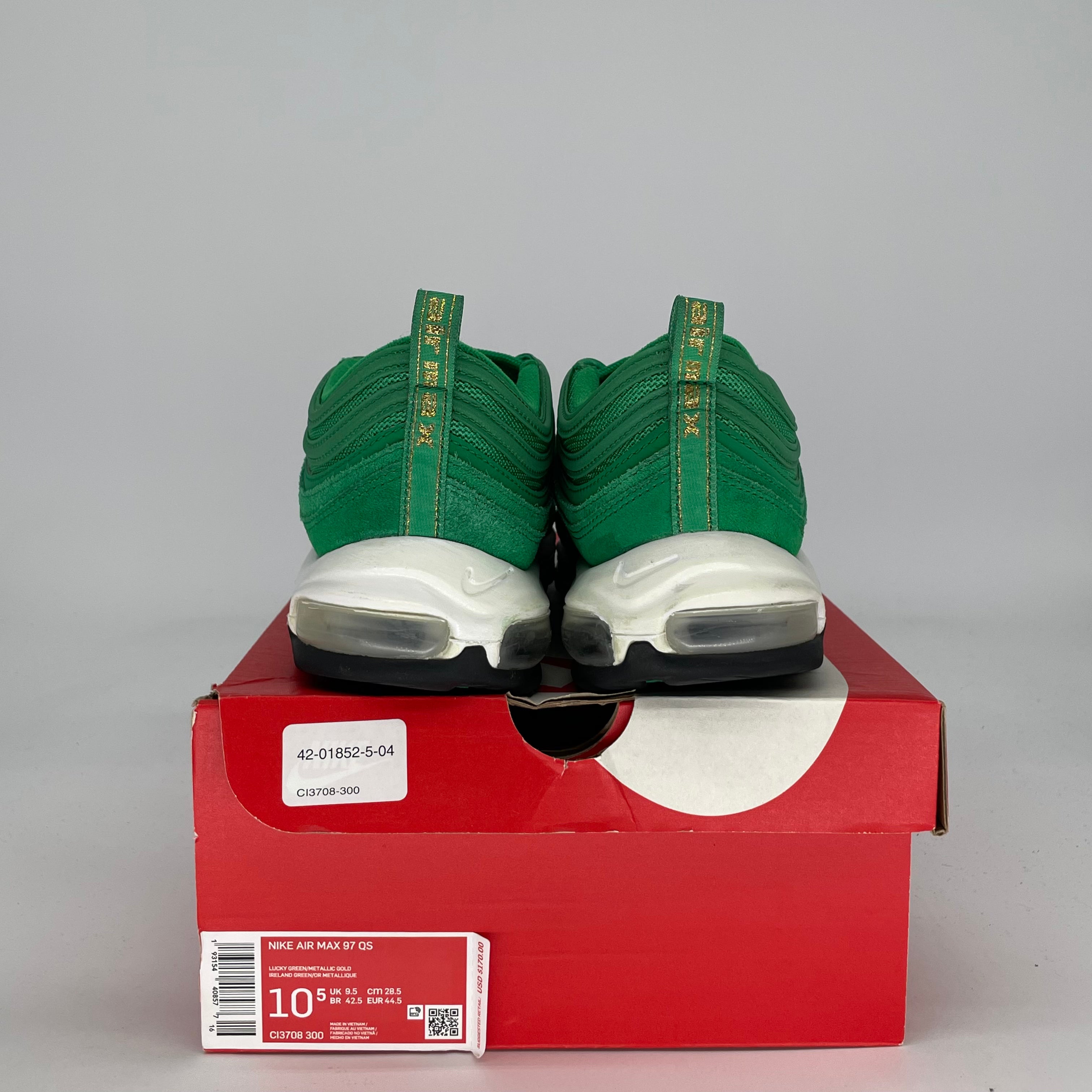 NIKE AIR MAX 97 LUCKY GREEN CI3708-300 SIZE 10.5/12W