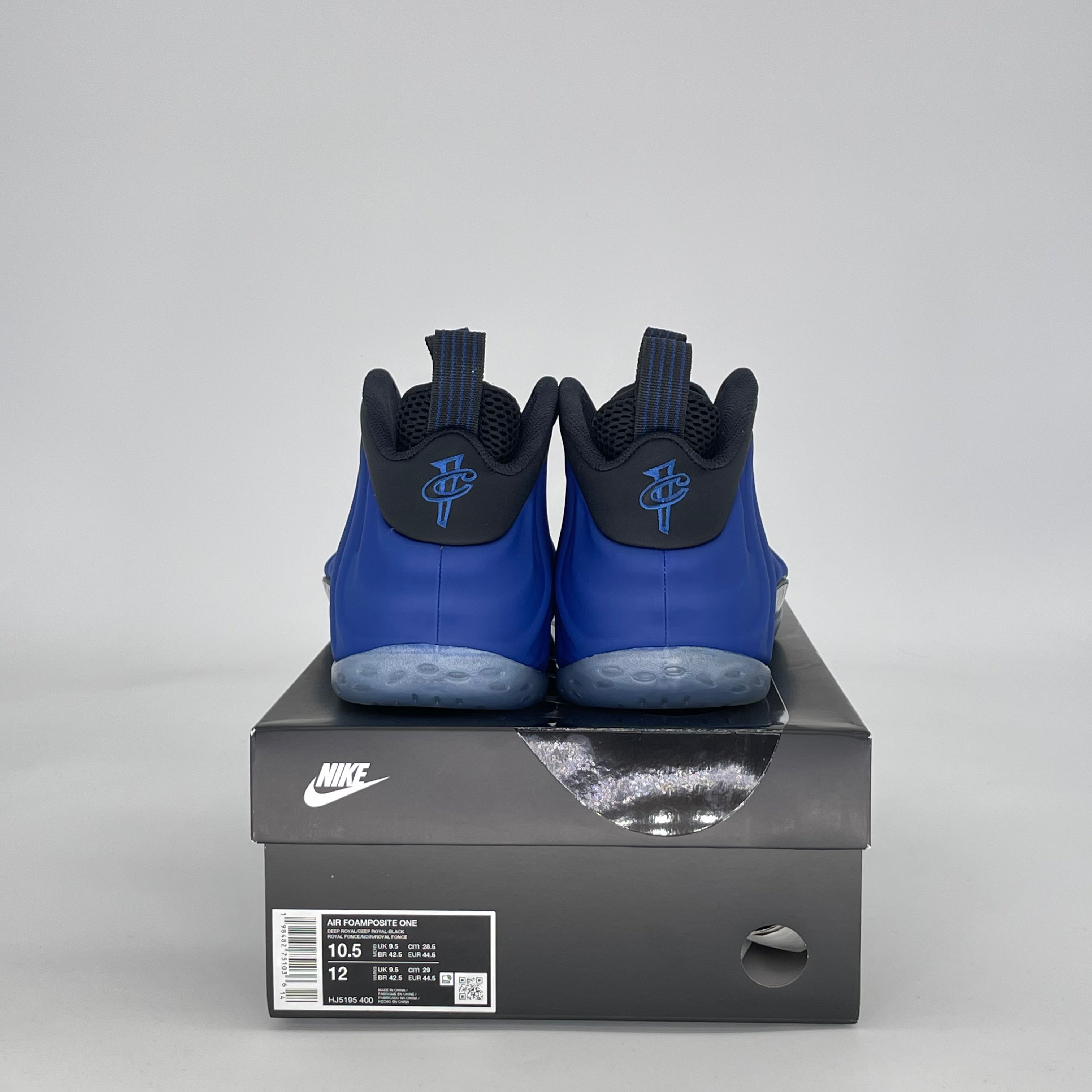 NIKE AIR FOAMPOSITE ONE DEEP ROYAL HJ5195-400 SIZE 10.5/12W