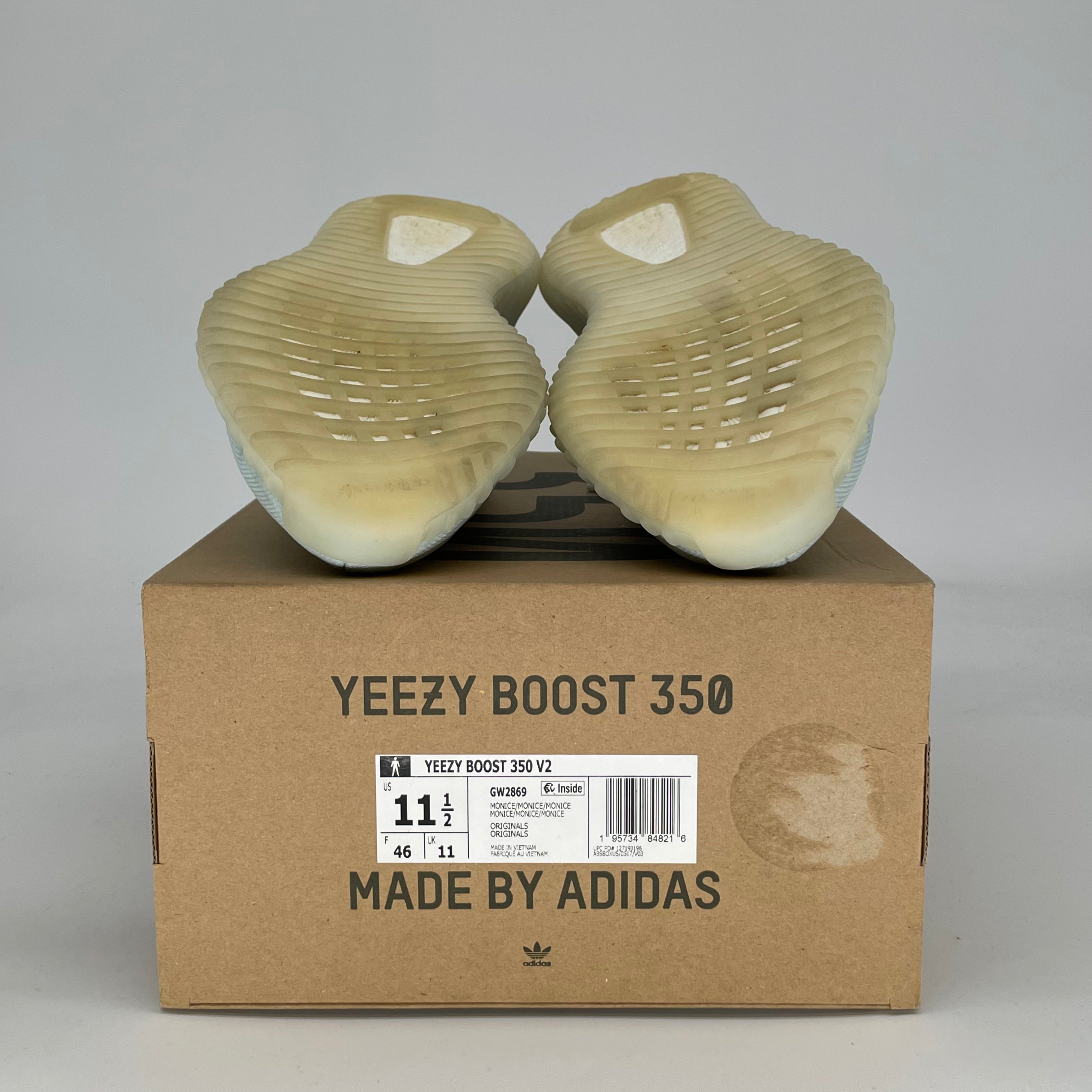 ADIDAS YEEZY 350 V2 MONO ICE GW2869 SIZE 11.5/13W