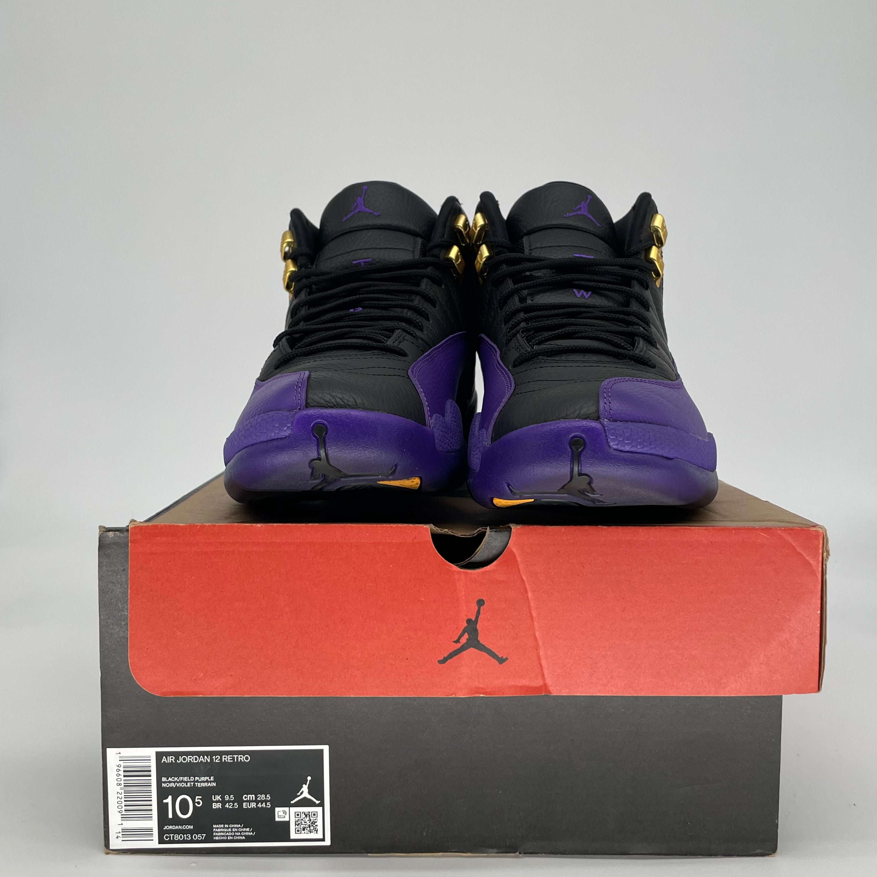 AIR JORDAN 12 FIELD PURPLE CT8013-057 SIZE 10/11.5W