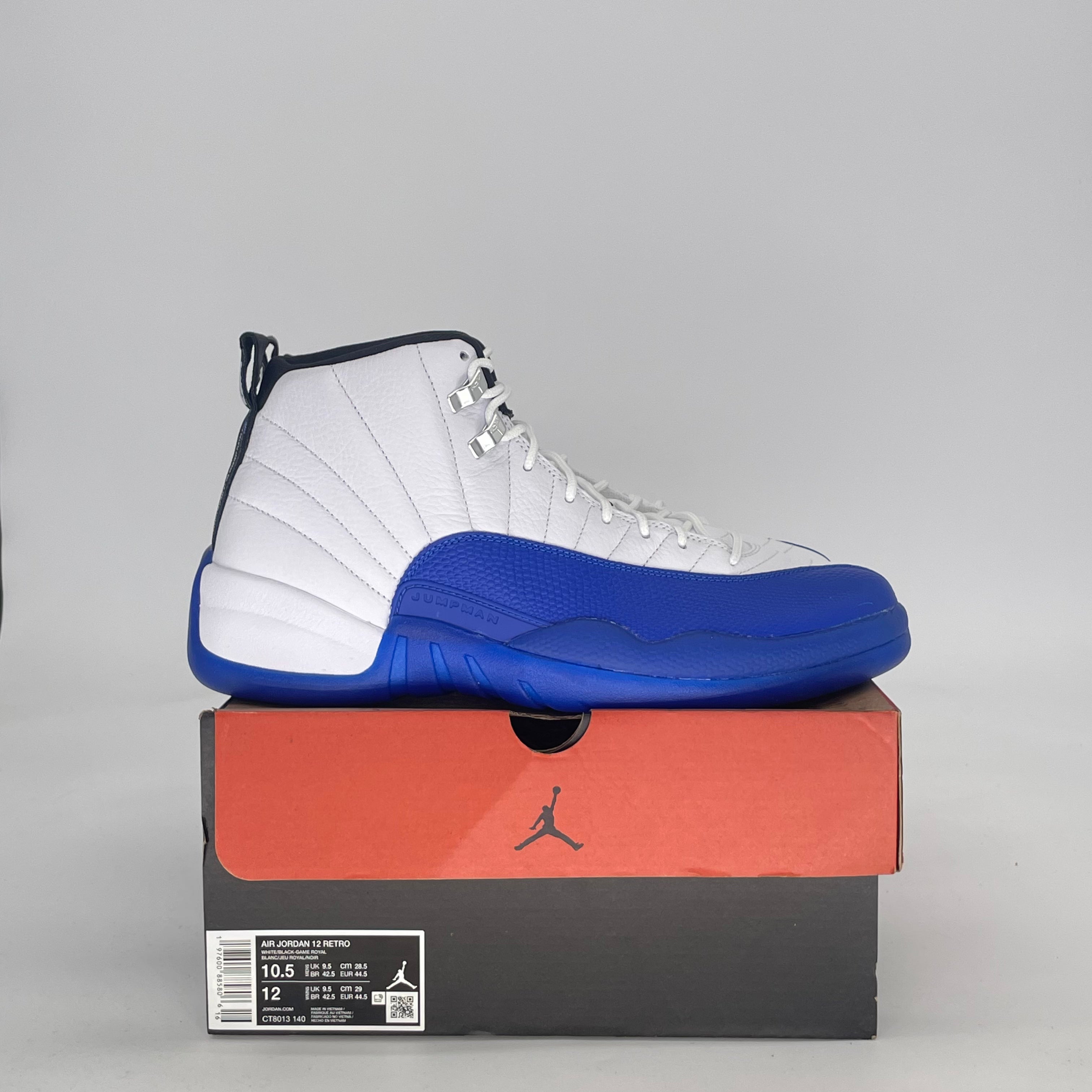 AIR JORDAN 12 BLUEBERRY CT8013-140 SIZE 10.5/12W