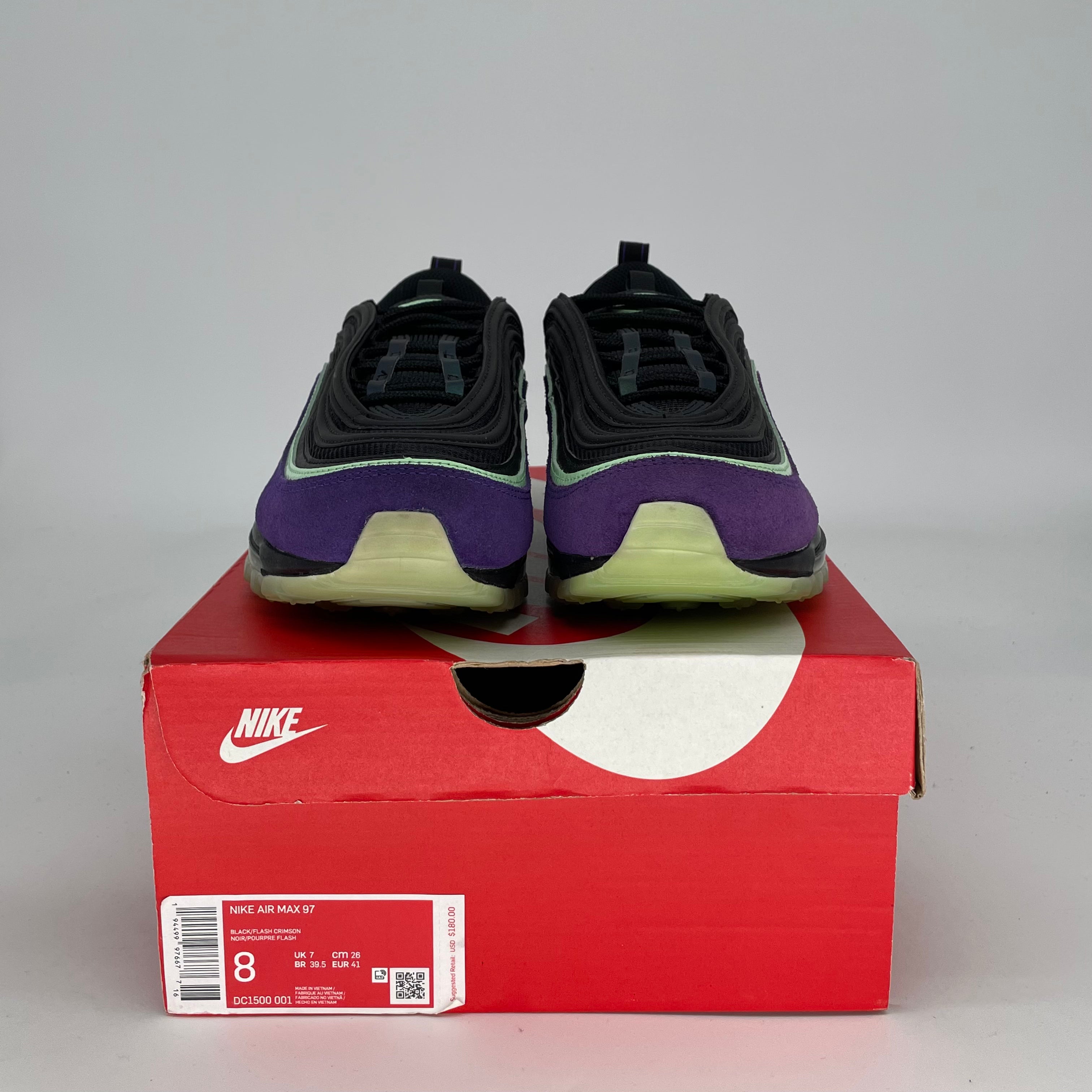 NIKE AIR MAX 97 SLIME HALLOWEEN DC1500-001 SIZE 8/9.5W