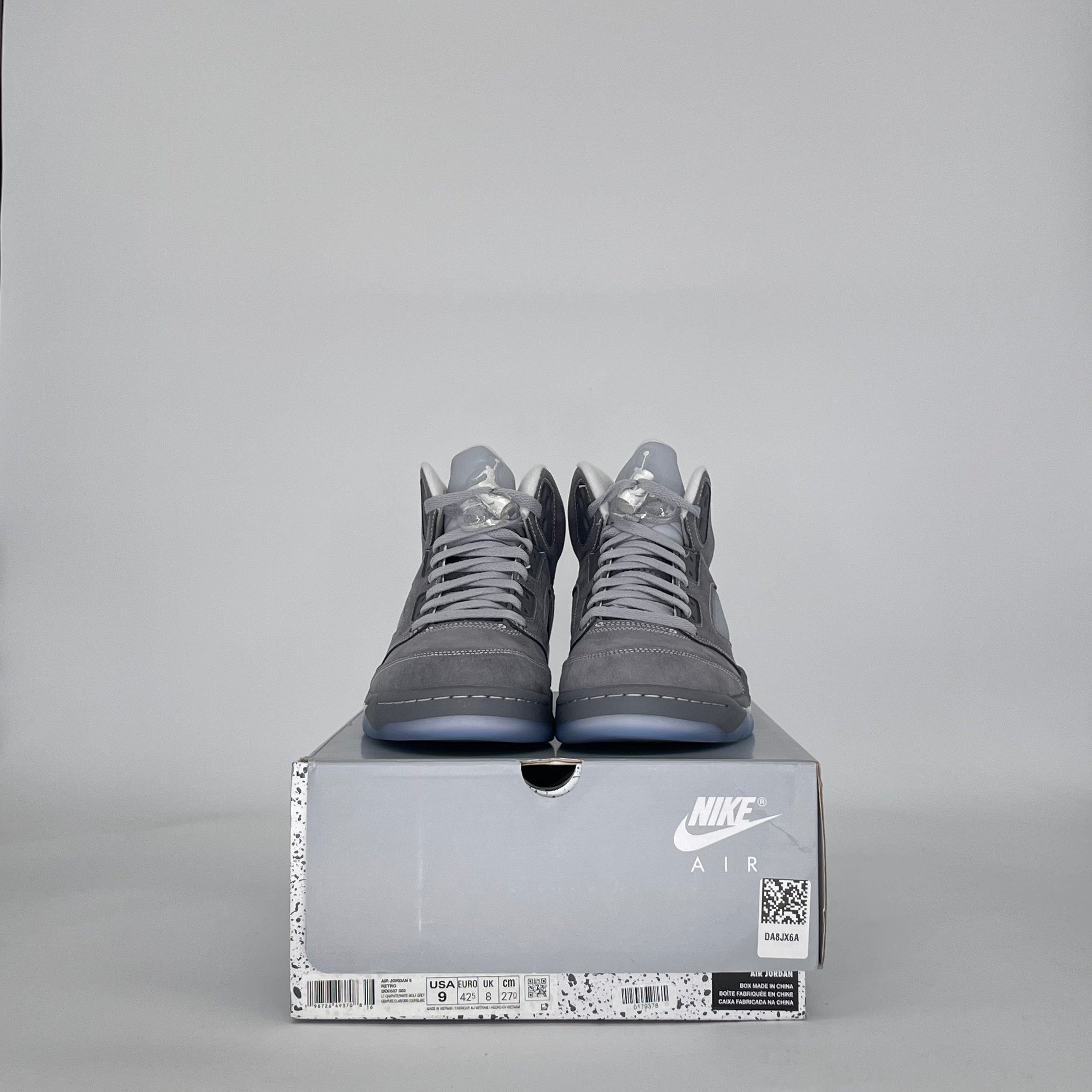 AIR JORDAN 5 WOLF GREY DD0587-002 SIZE 9/10.5W