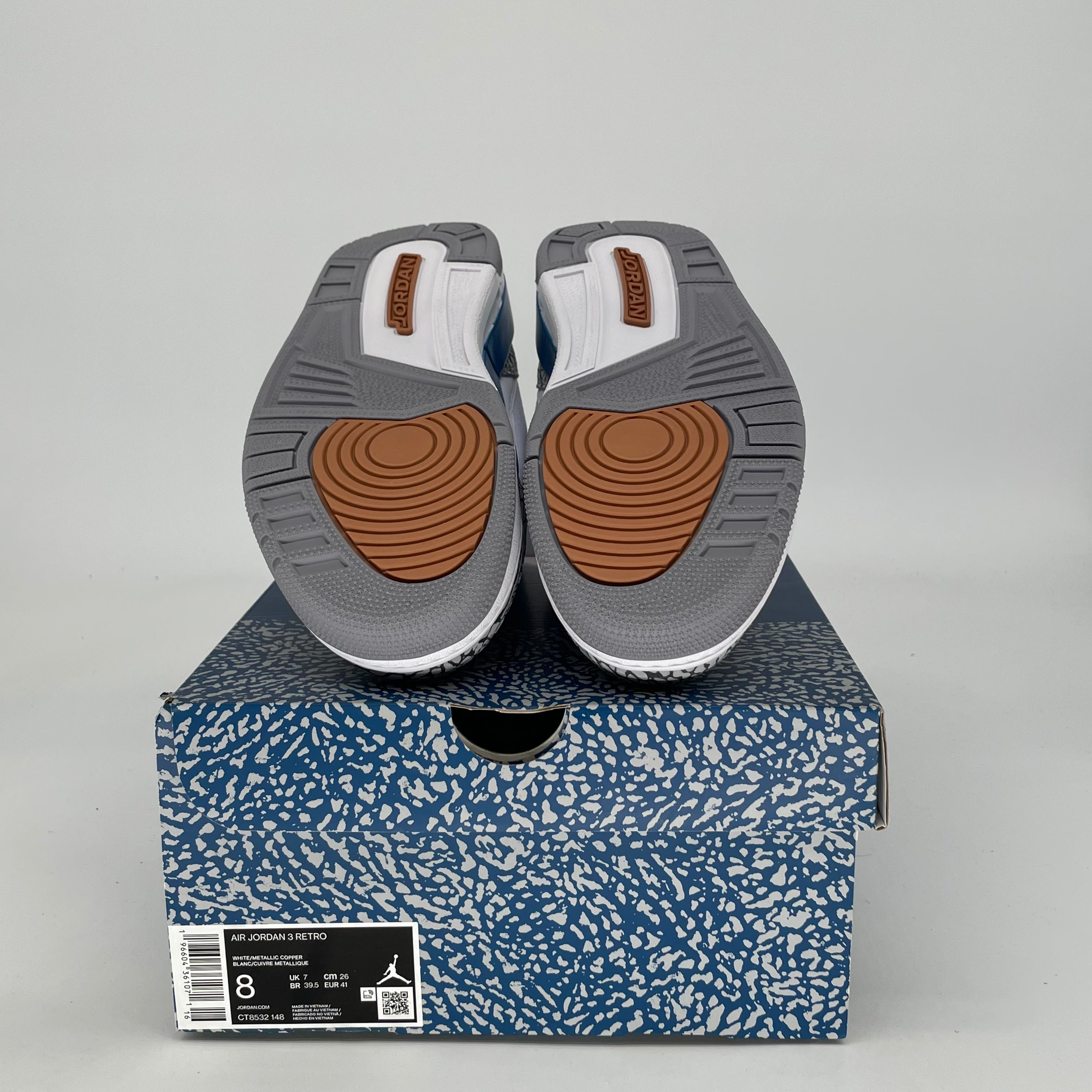 AIR JORDAN 3 WIZARDS CT8532-148 SIZE 8/9.5W