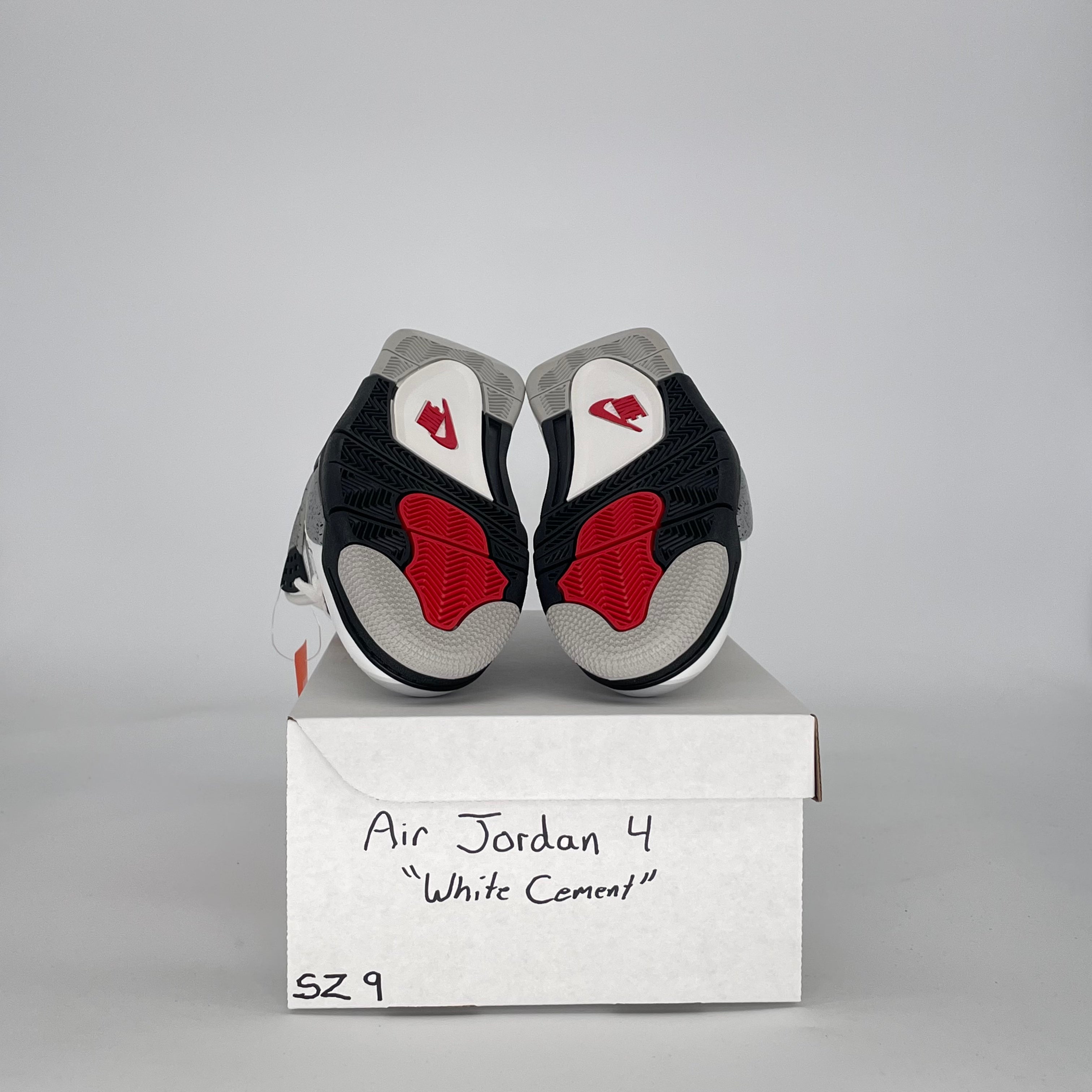 AIR JORDAN 4 WHITE CEMENT FV5029-100 SIZE 9/10.5W