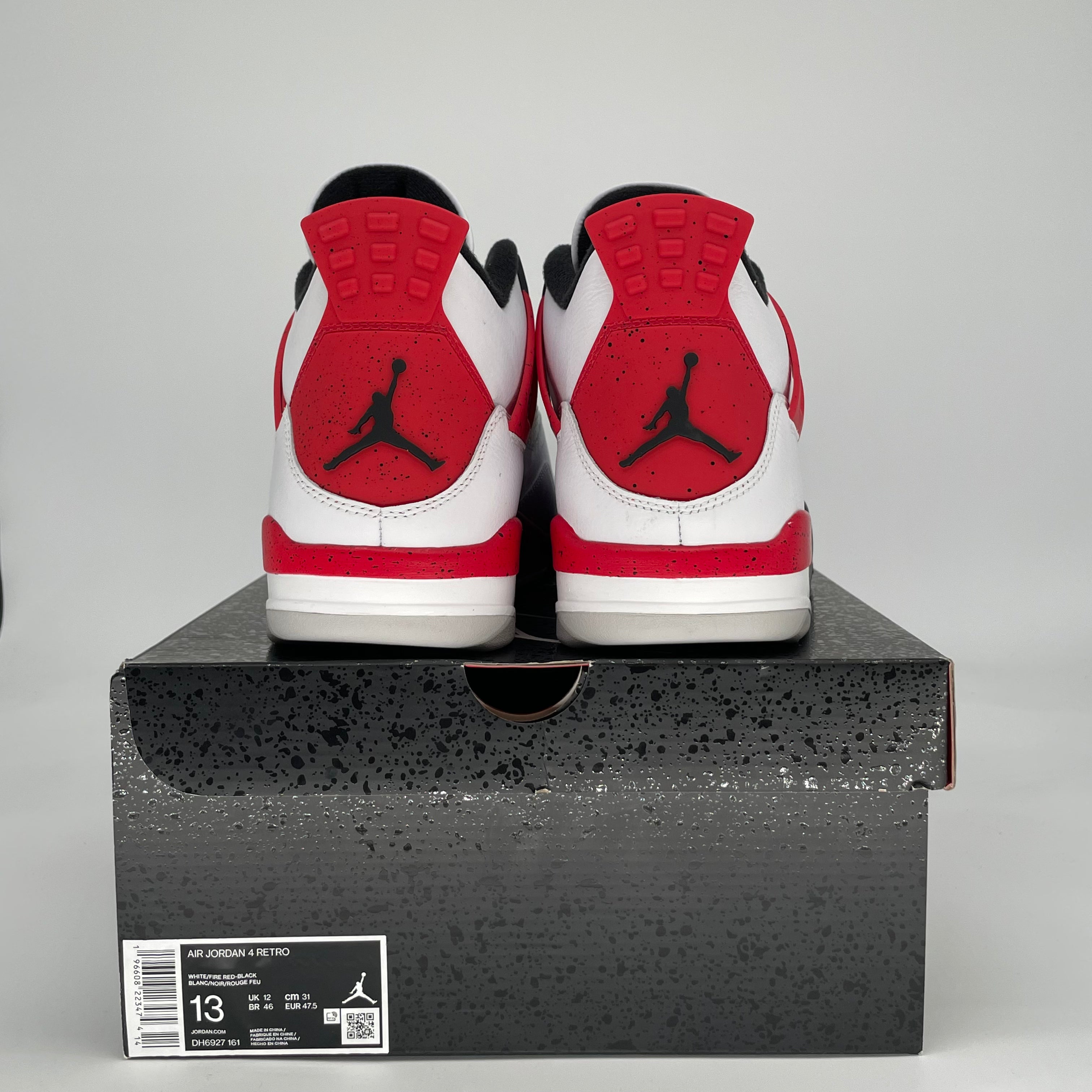 AIR JORDAN 4 RED CEMENT DH6927-161 SIZE 13/14.5W