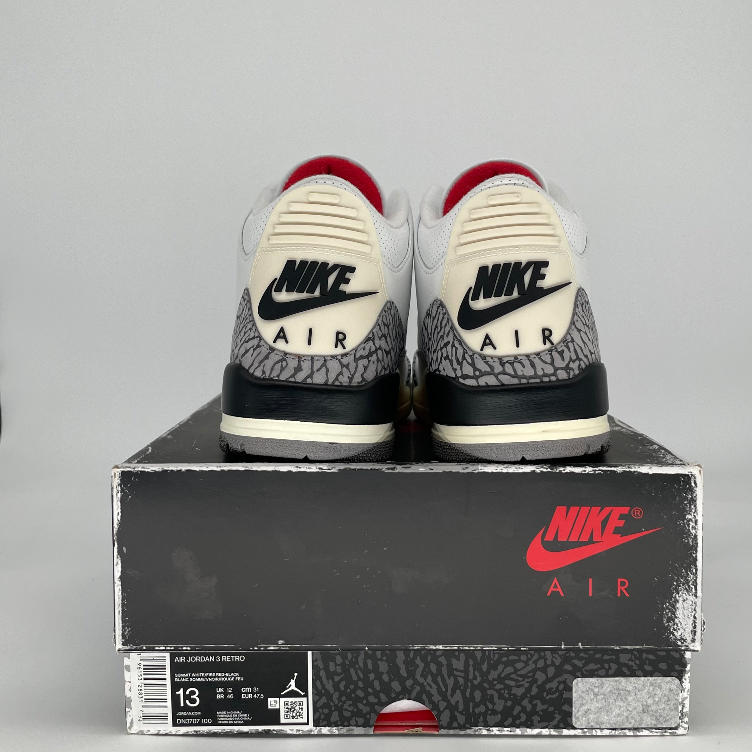 AIR JORDAN 3 WHITE CEMENT REIMAGINED DN3707-100 SIZE 13/14.5W