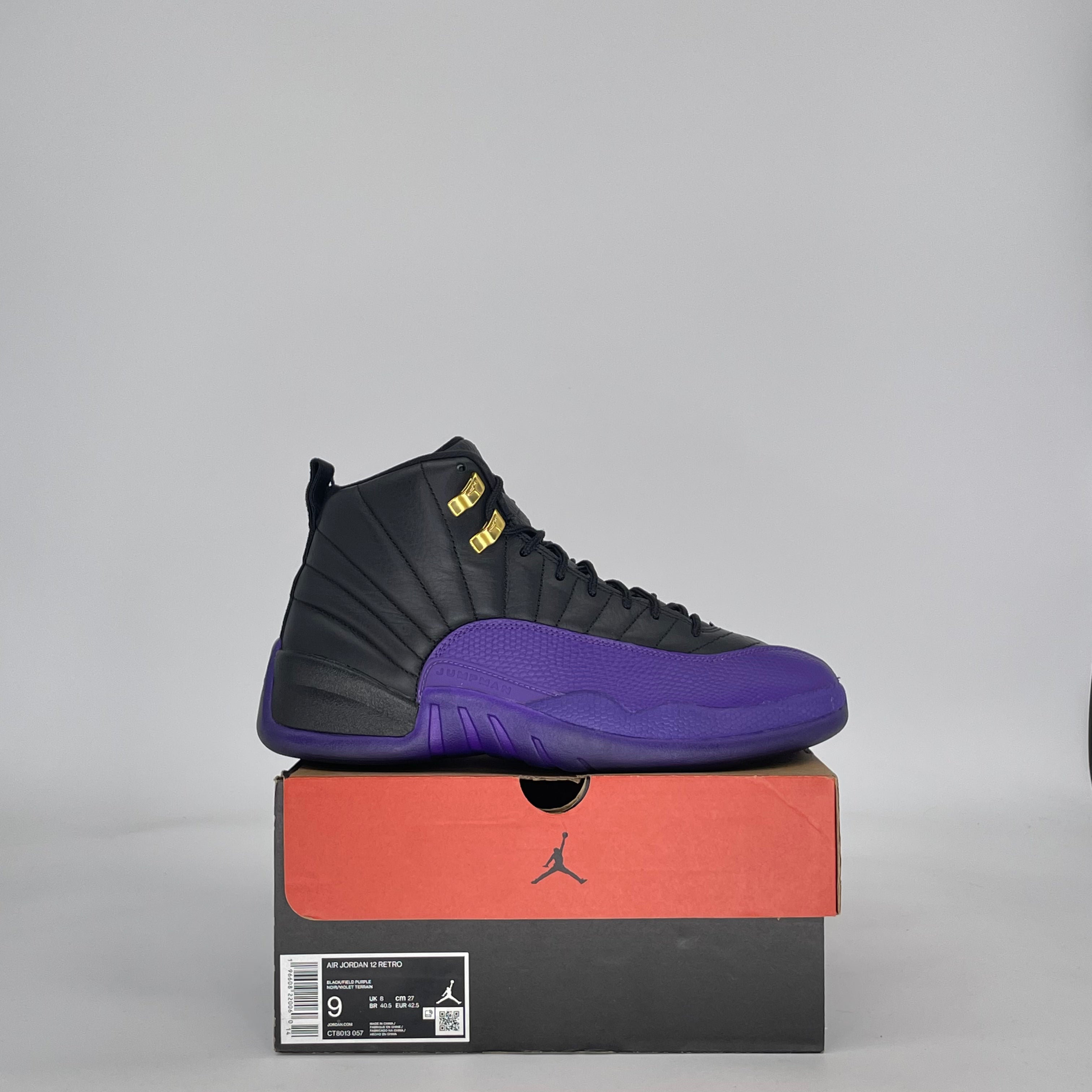 AIR JORDAN 12 FIELD PURPLE CT8013-057 SIZE 9/10.5W