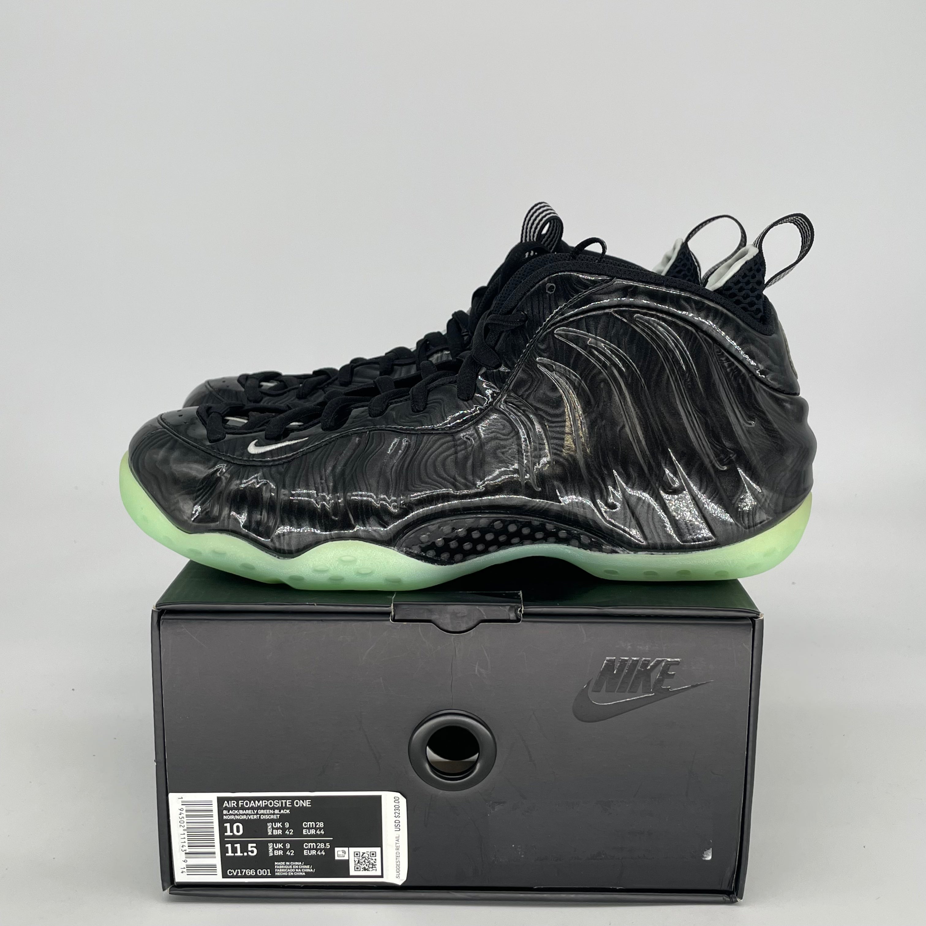 NIKE AIR FOAMPOSITE ONE ALL STAR CV1766-001 SIZE 10/11.5W