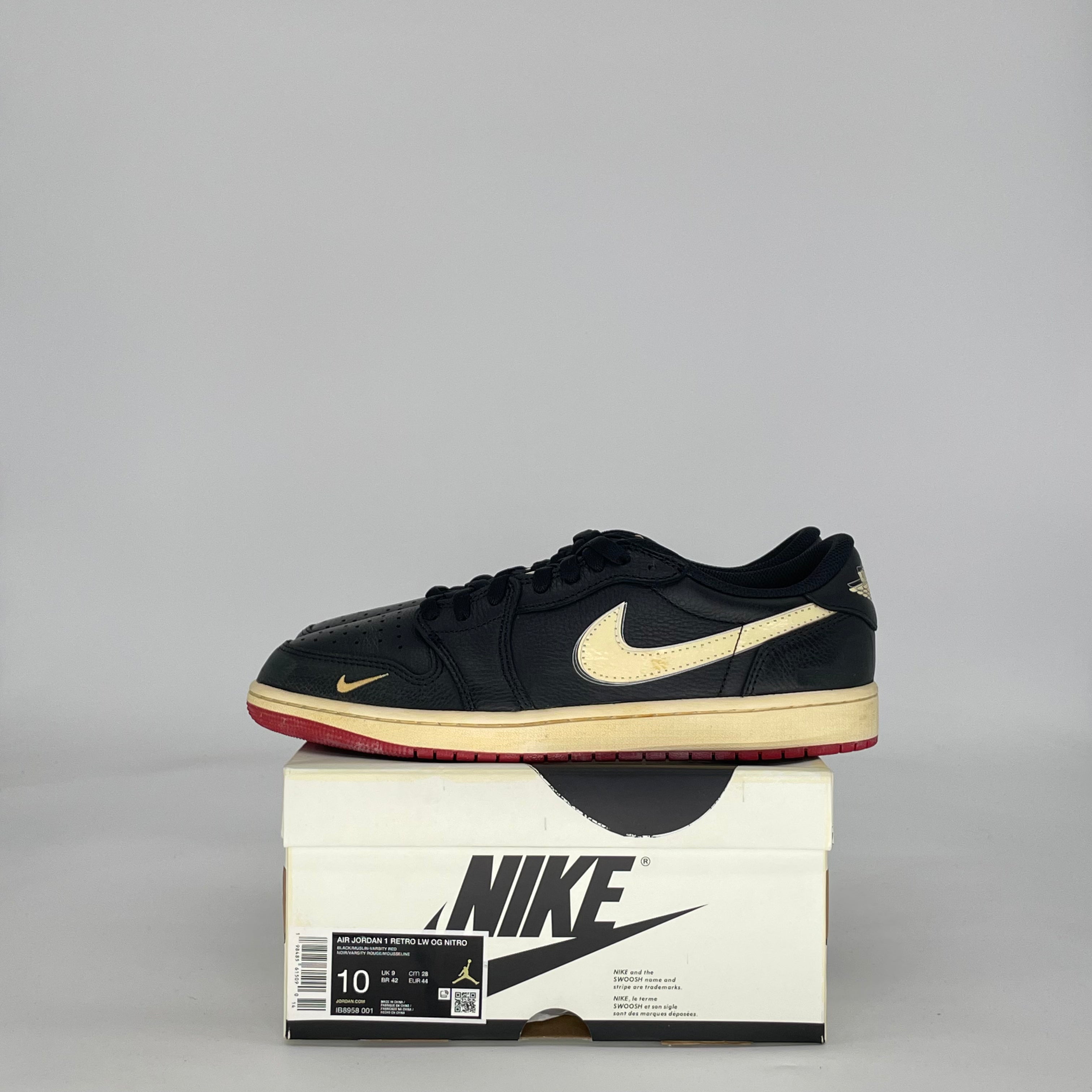AIR JORDAN 1 LOW NIGEL SYLVESTER BETTER WITH TIME IB8958-001 SIZE 10/11.5W