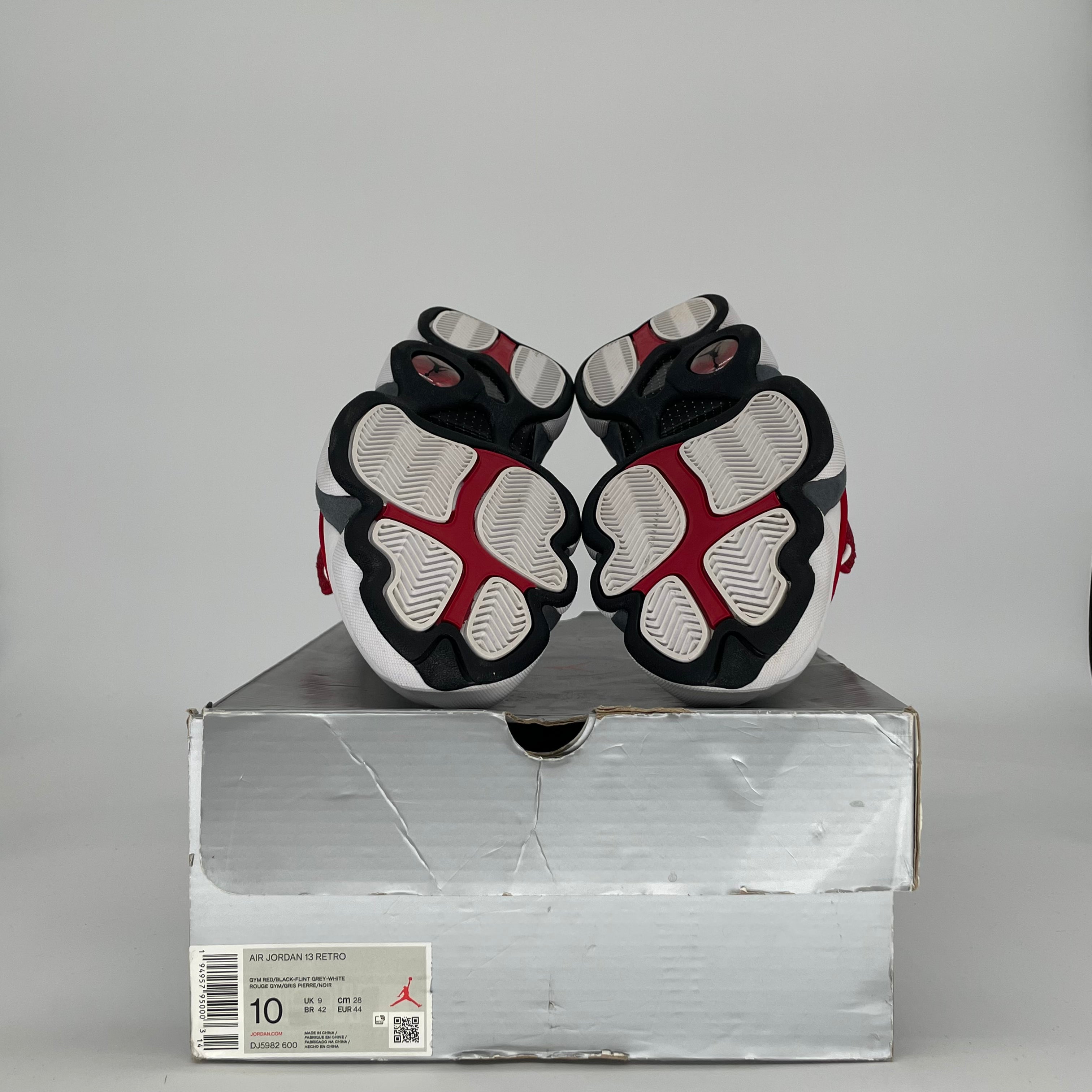 AIR JORDAN 13 GYM RED FLINT GREY DJ5982-600 SIZE 10/11.5W