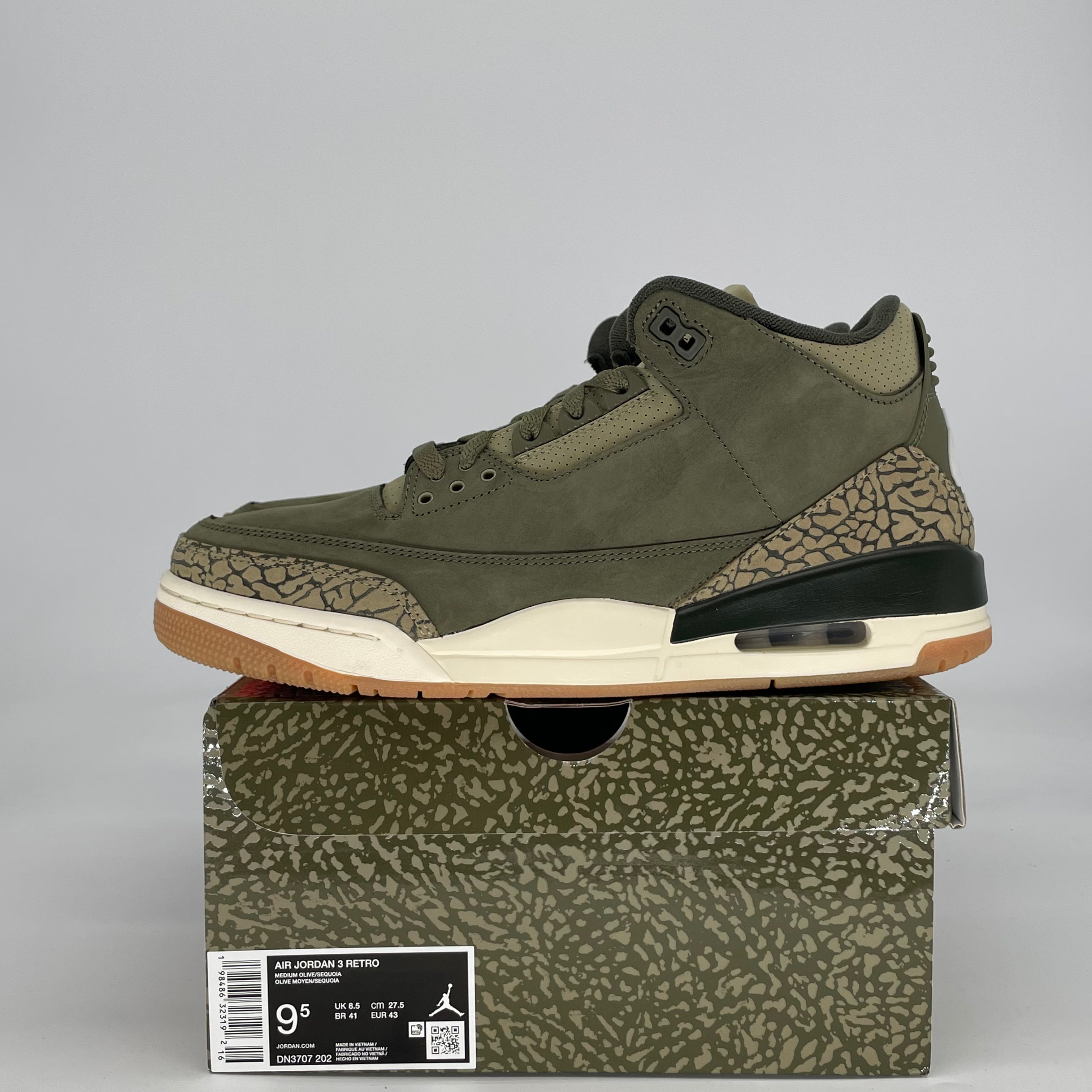 AIR JORDAN 3 FAMILY AFFAIR DN3707-202 SIZE 9.5/11W