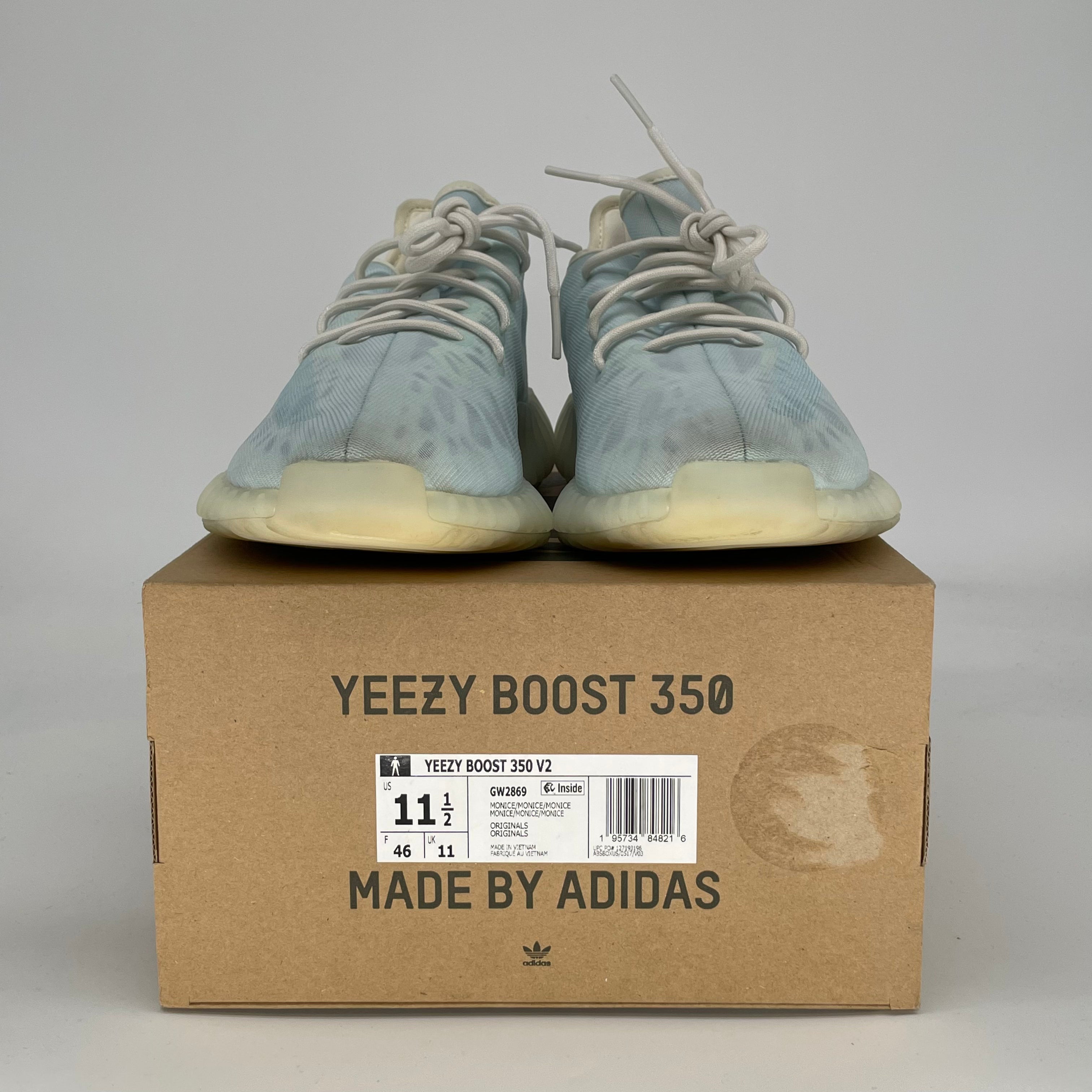 ADIDAS YEEZY 350 V2 MONO ICE GW2869 SIZE 11.5/13W
