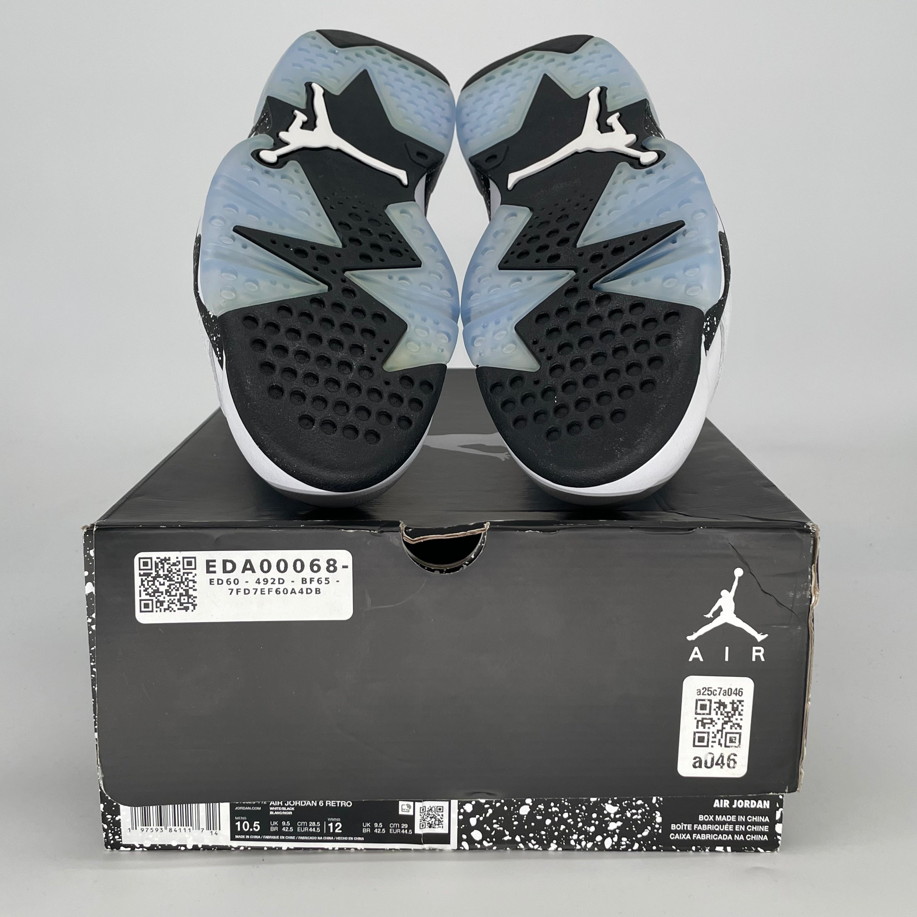 AIR JORDAN 6 REVERSE OREO CT8529-112 SIZE 10.5/12W