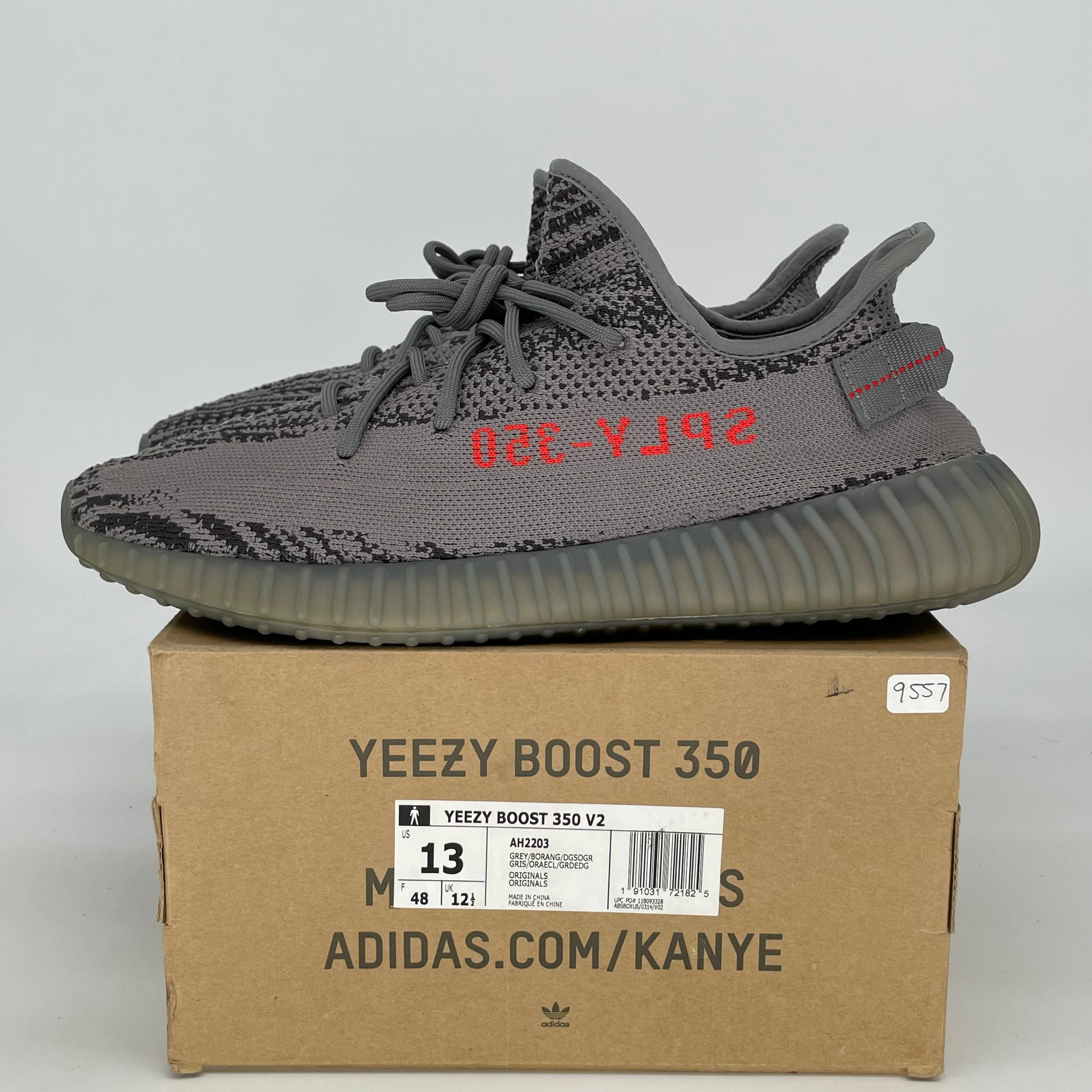 ADIDAS YEEZY 350 V2 BELUGA 2.0 AH2203 SIZE 13/14.5W