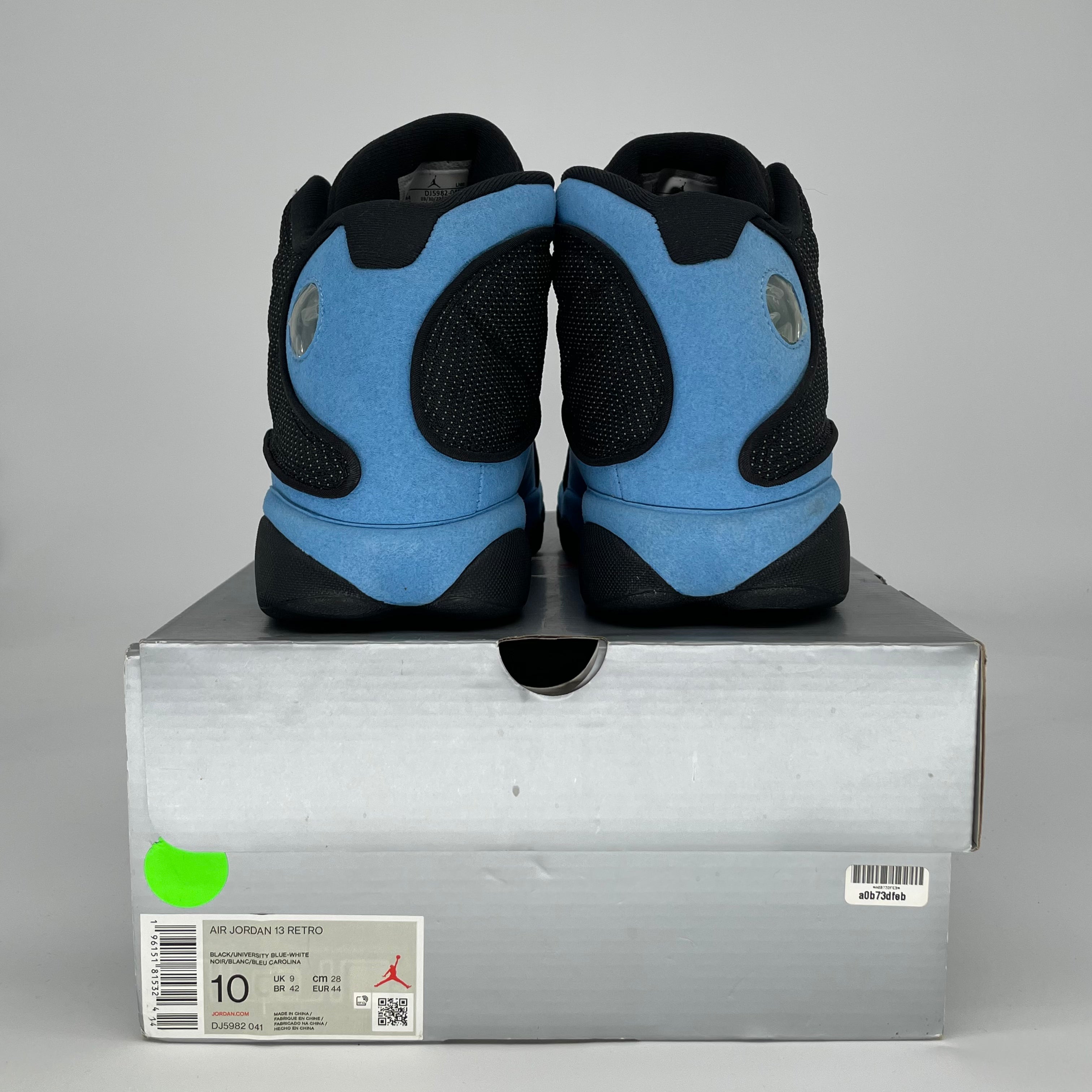 AIR JORDAN 13 BLACK UNIVERSITY BLUE DJ5982-041 SIZE 10/11.5W