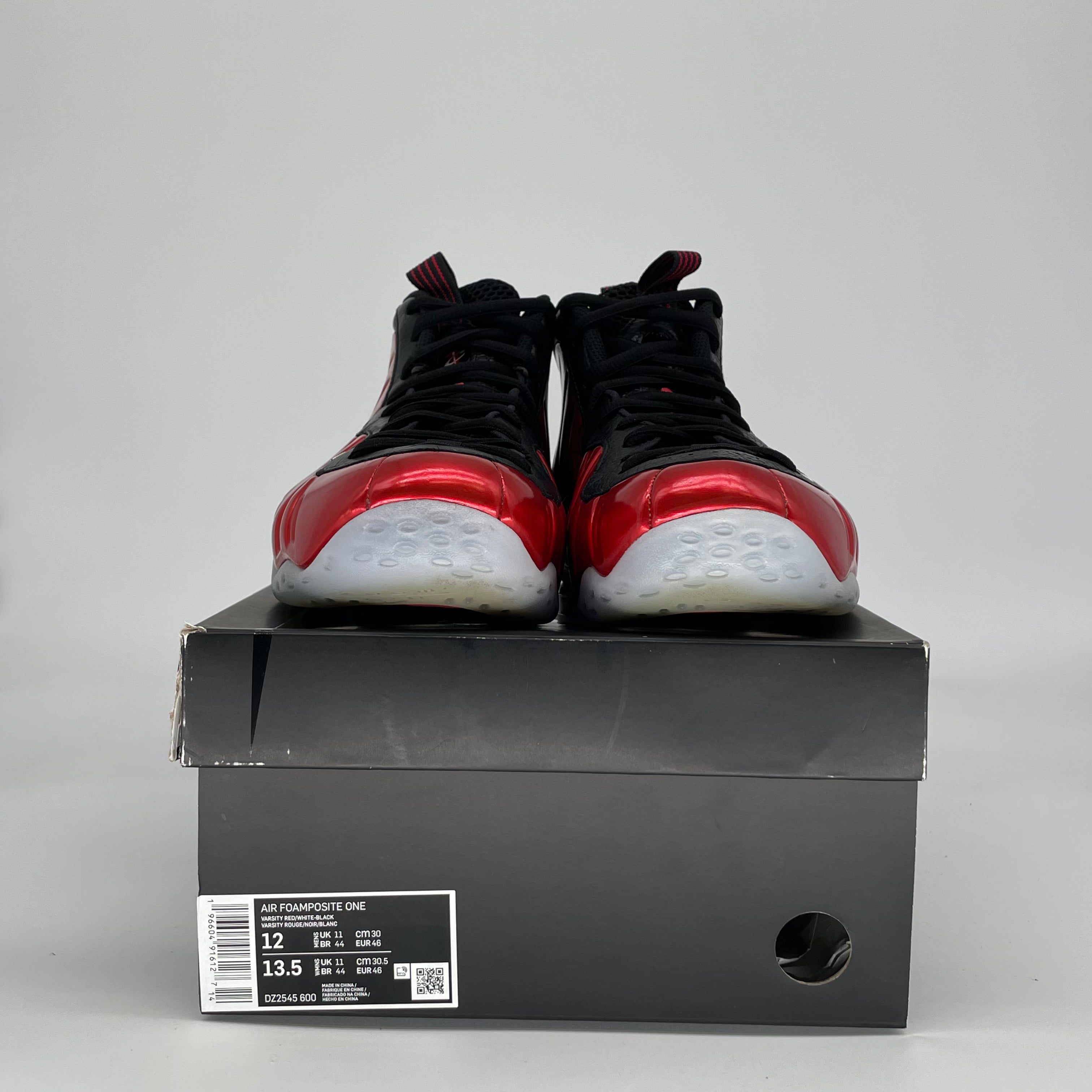 NIKE AIR FOAMPOSITE ONE METALLIC RED 2023 DZ2545-600 SIZE 12/13.5W