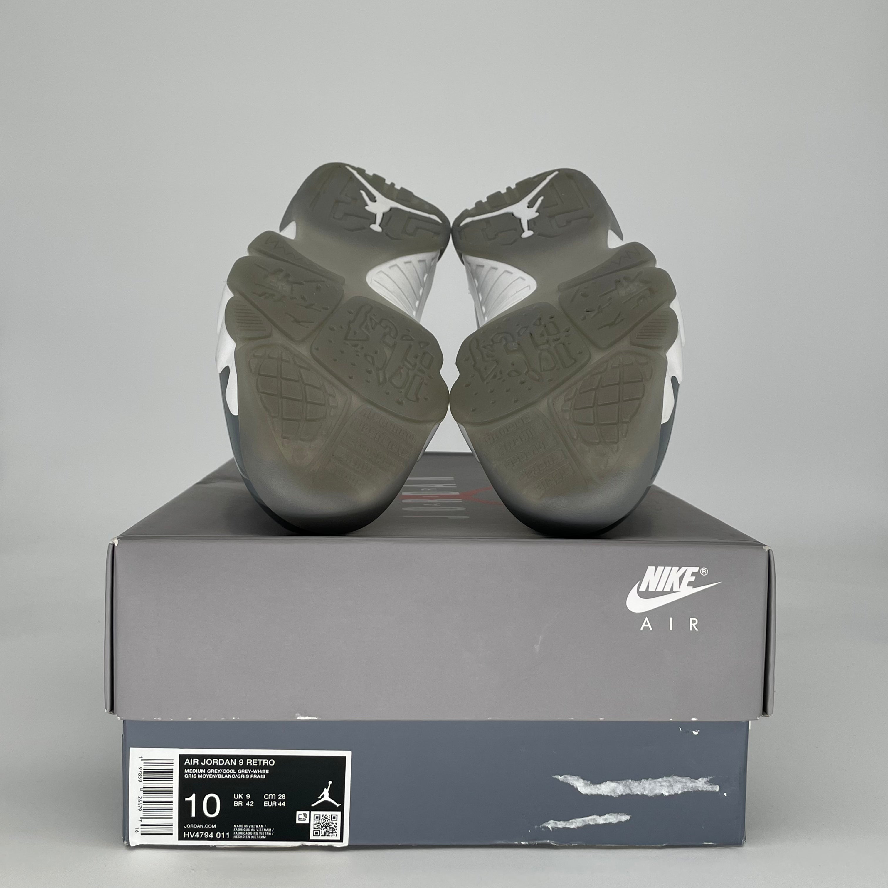 AIR JORDAN 9 COOL GREY HV4794-011 SIZE 10/11.5W