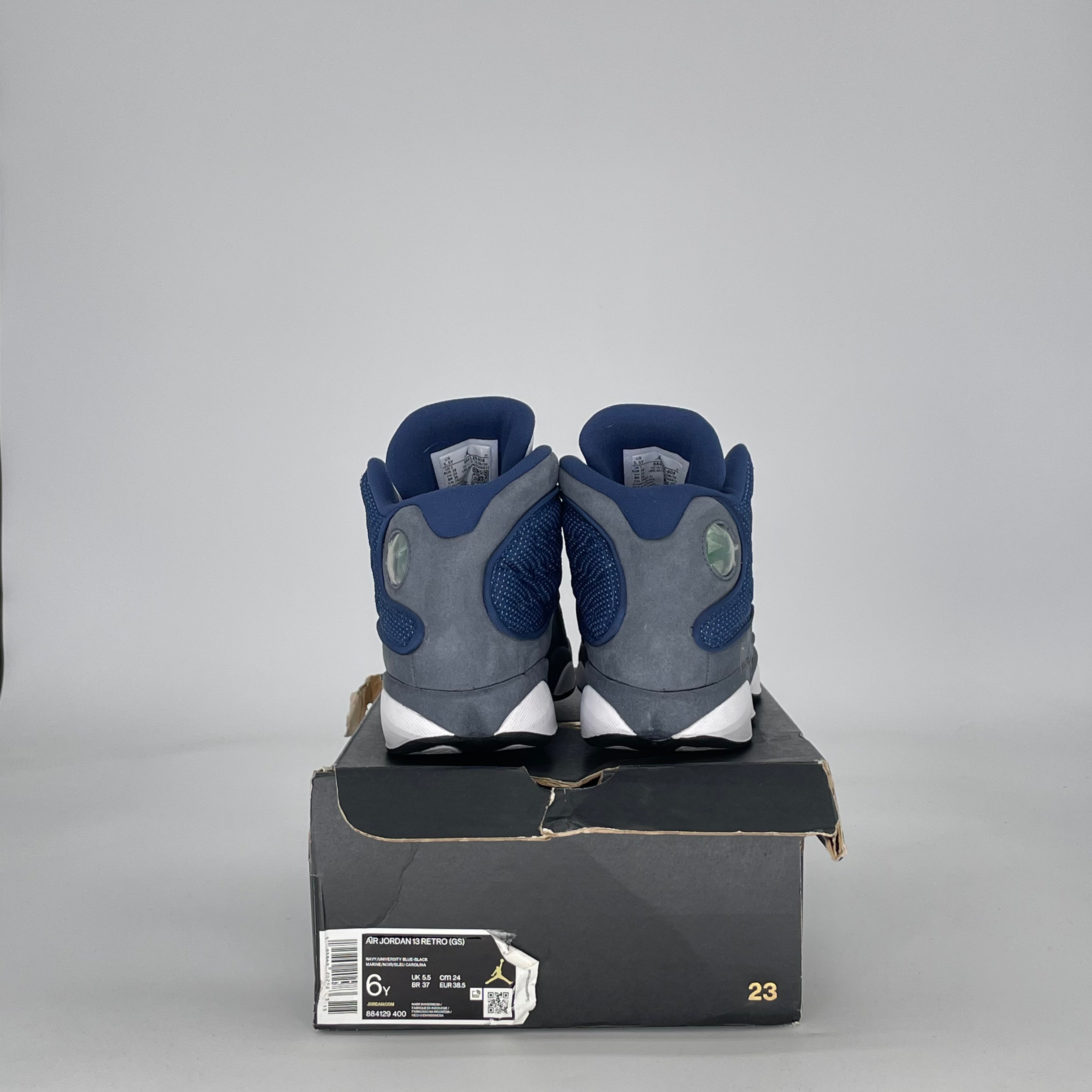 AIR JORDAN 13 BRAVE BLUE 884129-400 SIZE 6/7.5W GS