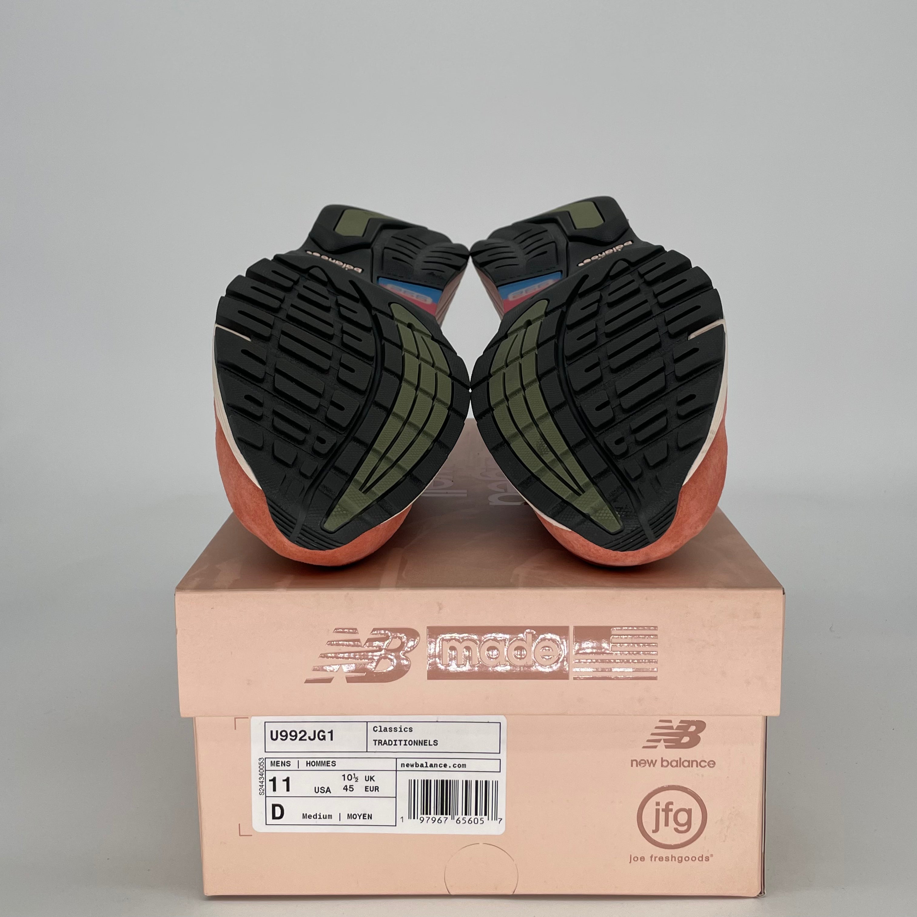 JOE FRESHGOODS X NEW BALANCE 992 AGED WELL U992JG1 SIZE 11/12.5W