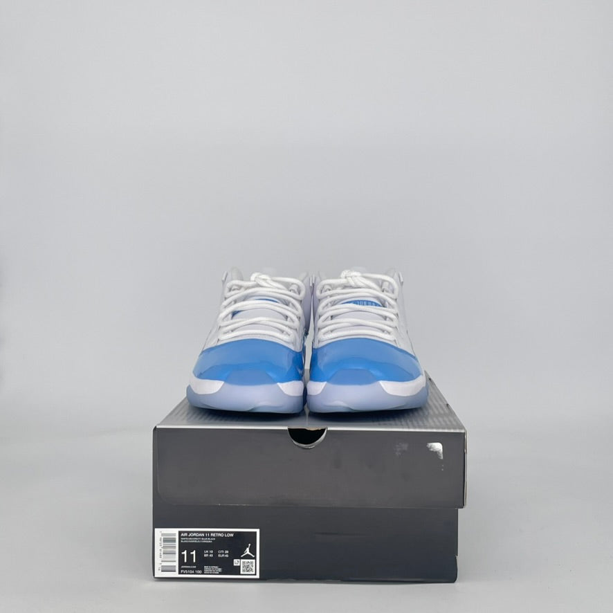 AIR JORDAN 11 LOW UNIVERSITY BLUE FV5104-100 SIZE 11/12.5W