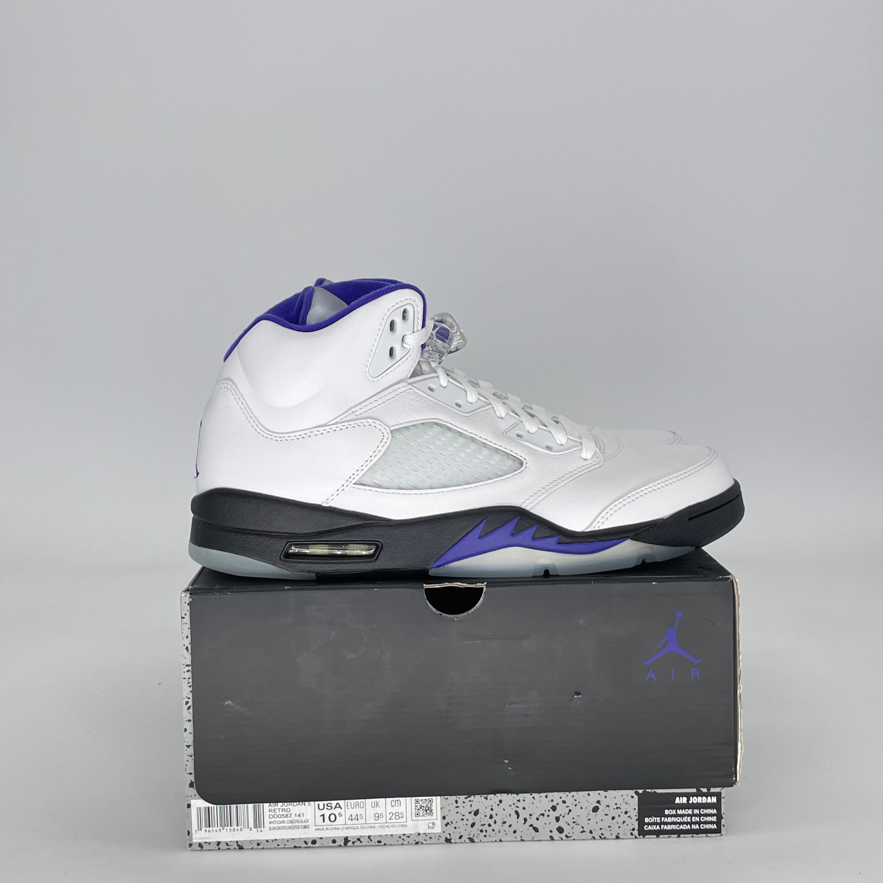AIR JORDAN 5 DARK CONCORD DD0587-141 SIZE 10.5/12W