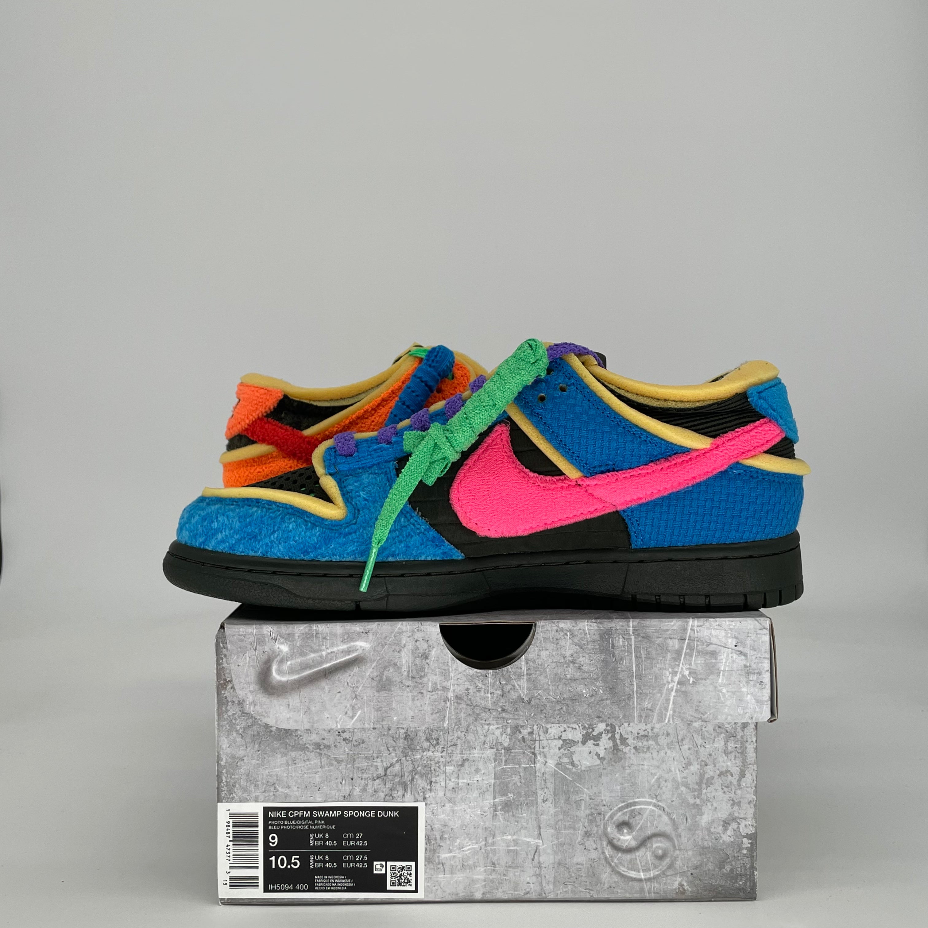NIKE DUNK LOW CPFM SWAMP SPONGE PHOTO BLUE IH5094-400 SIZE 9/10.5W