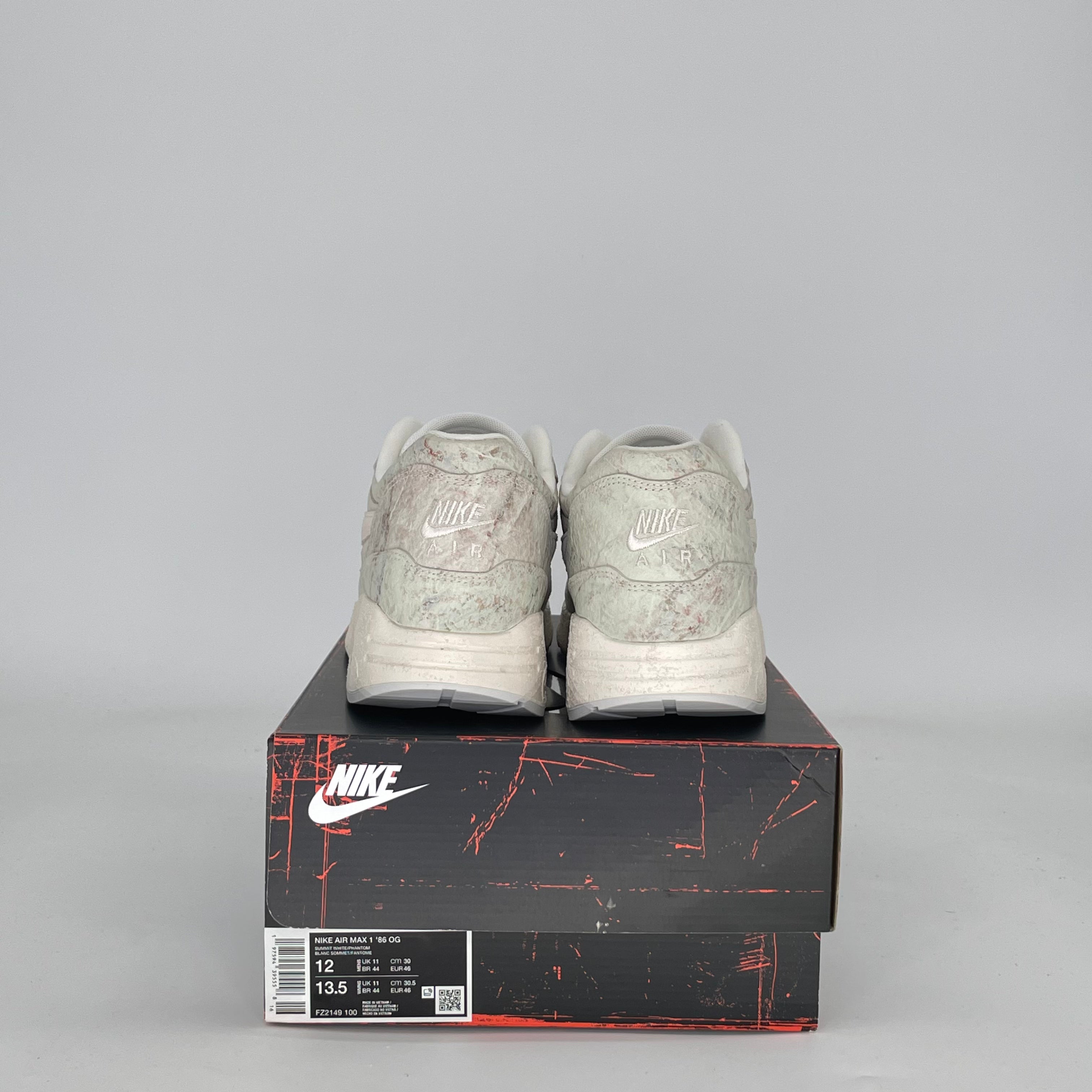 NIKE AIR MAX 1 '86 OG MUSEUM MASTERPIECE FZ2149-100 SIZE 12/13.5W