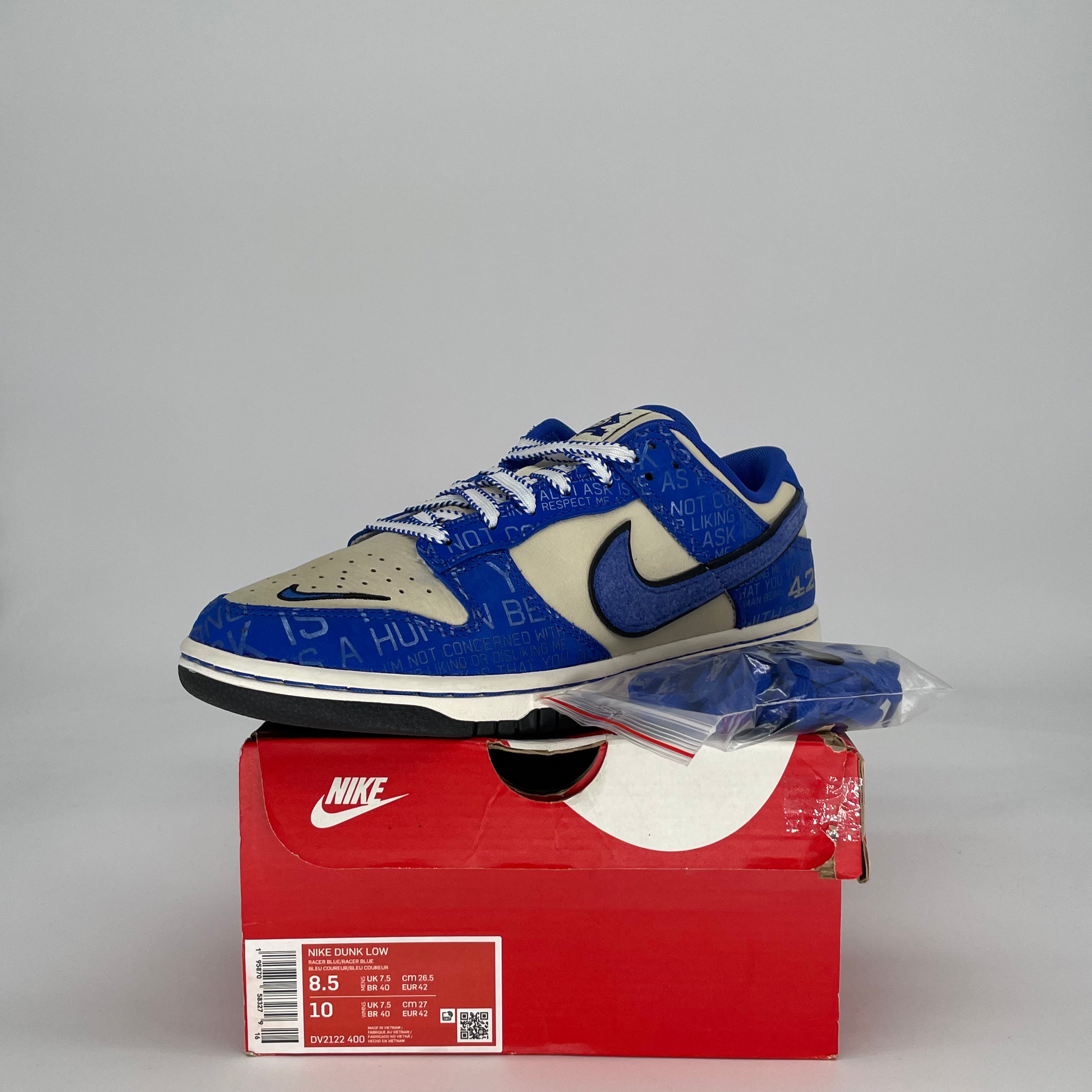 NIKE DUNK LOW JACKIE ROBINSON DV2122-400 SIZE 8.5/10W