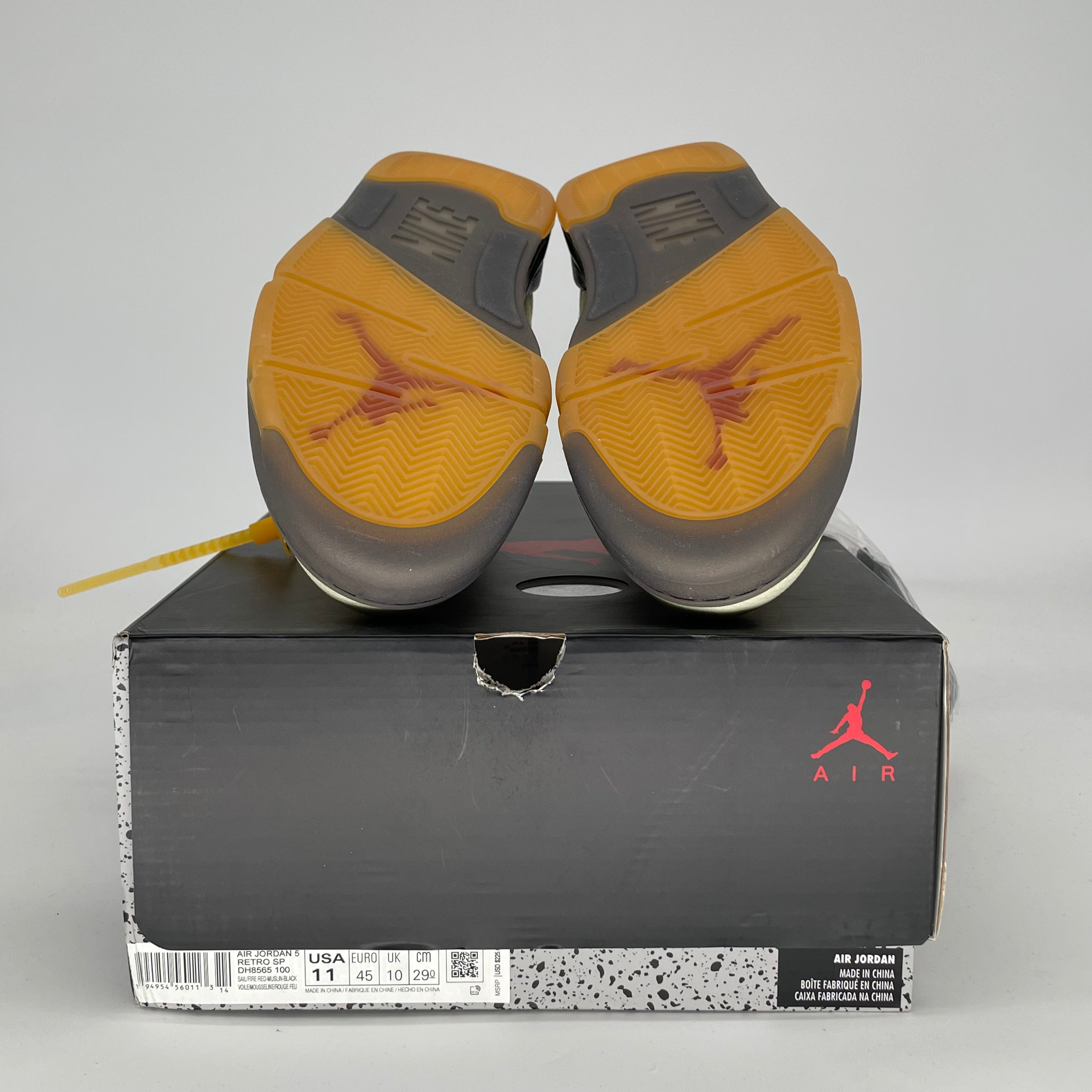 OFF WHITE X AIR JORDAN 5 SAIL DH8565-100 SIZE 11/12.5W