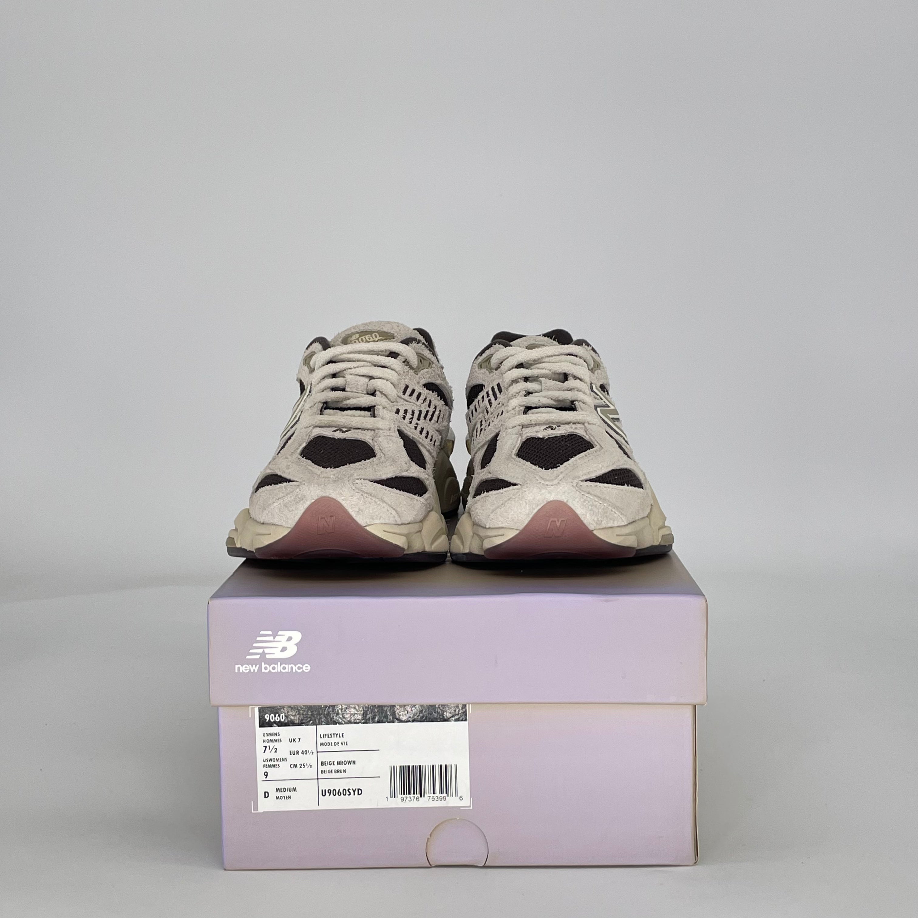 NEW BALANCE 9060 SYDNEY MCLAUGHLIN-LEVRONE LINEN BLACK COFFEE U9060SYD SIZE 7.5/9W MENS