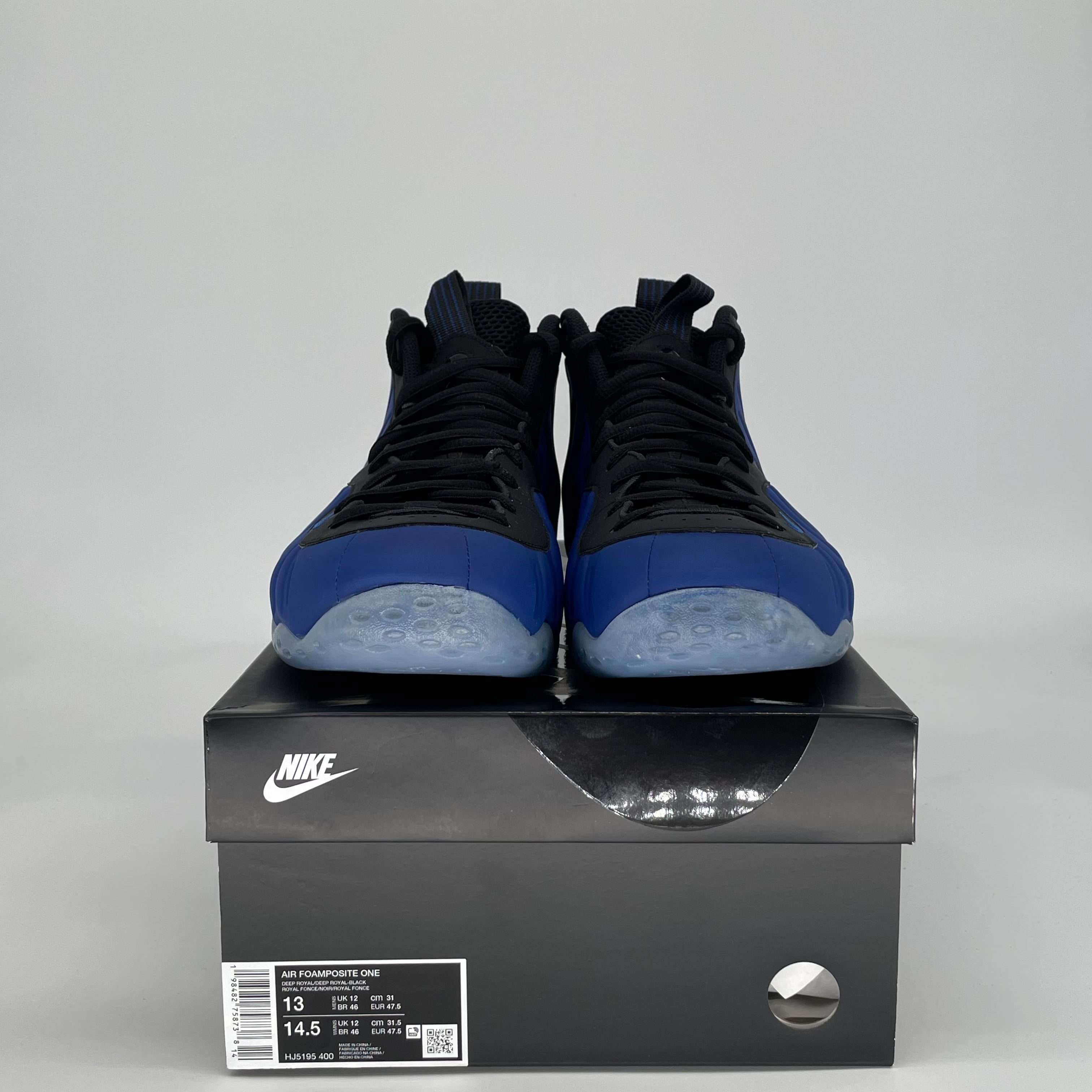 NIKE AIR FOAMPOSITE ONE DEEP ROYAL HJ5195-400 SIZE 13/14.5W