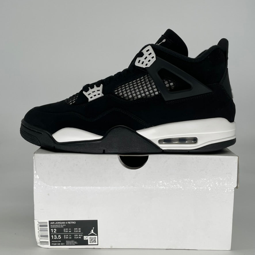 AIR JORDAN 4 WHITE THUNDER FQ8138-001 SIZE 12/13.5W